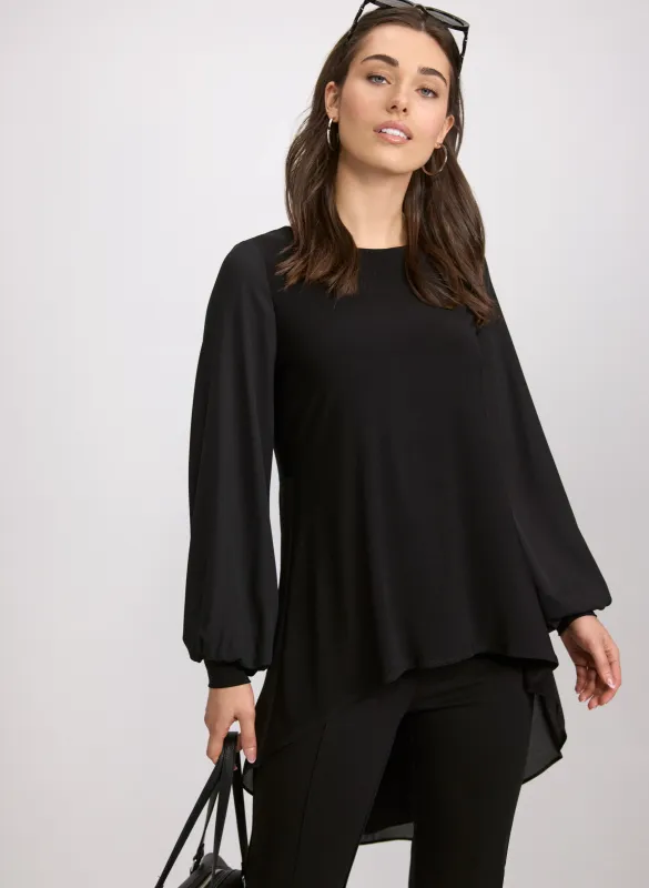 High-Low Chiffon Hem Top sold by Laura