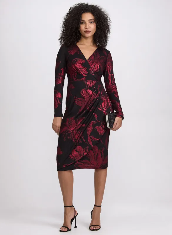 Floral Metallic Dress sold by Laura