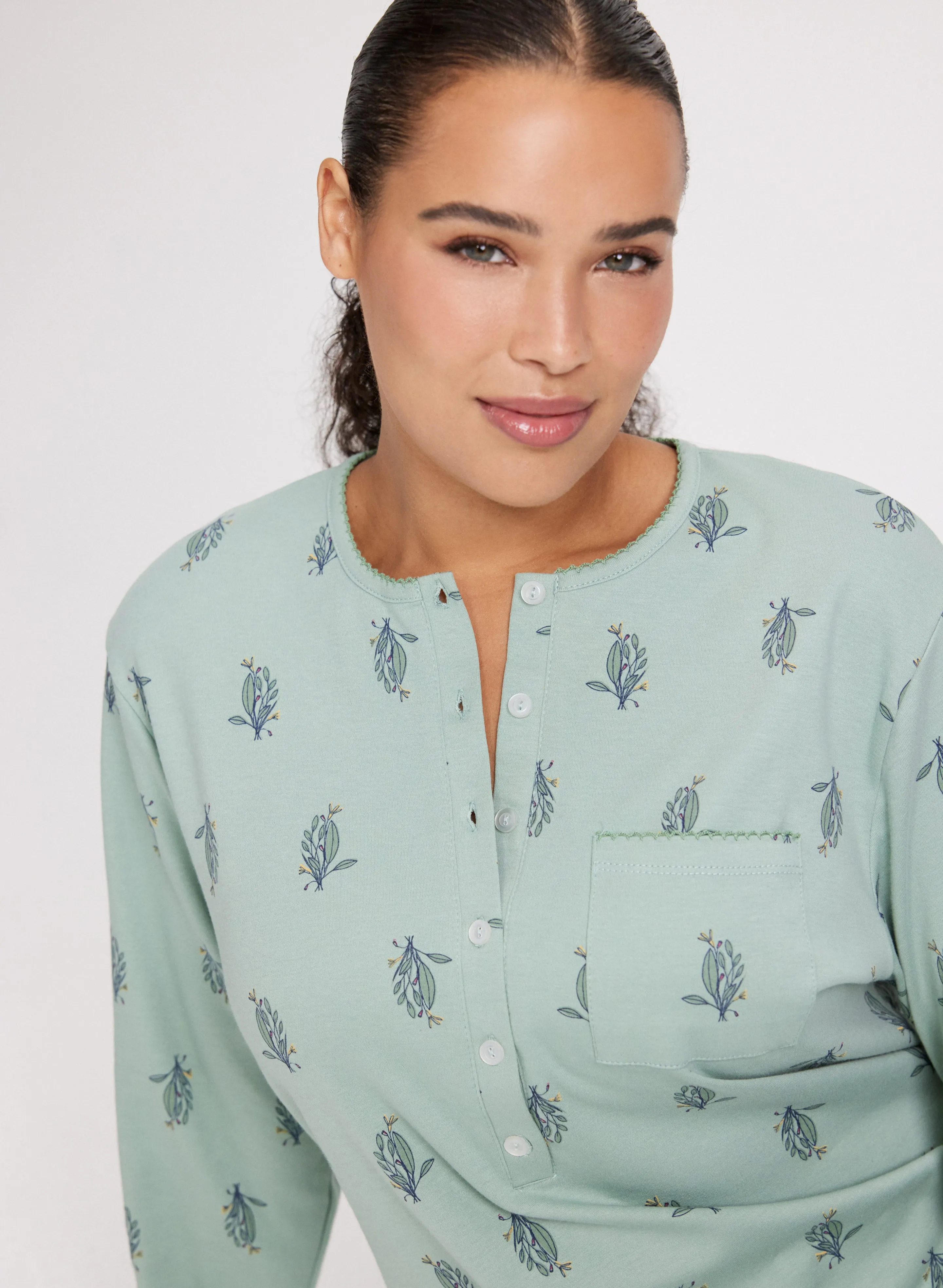 Floral Print Long Nightgown sold by Laura product image thumbnail 5