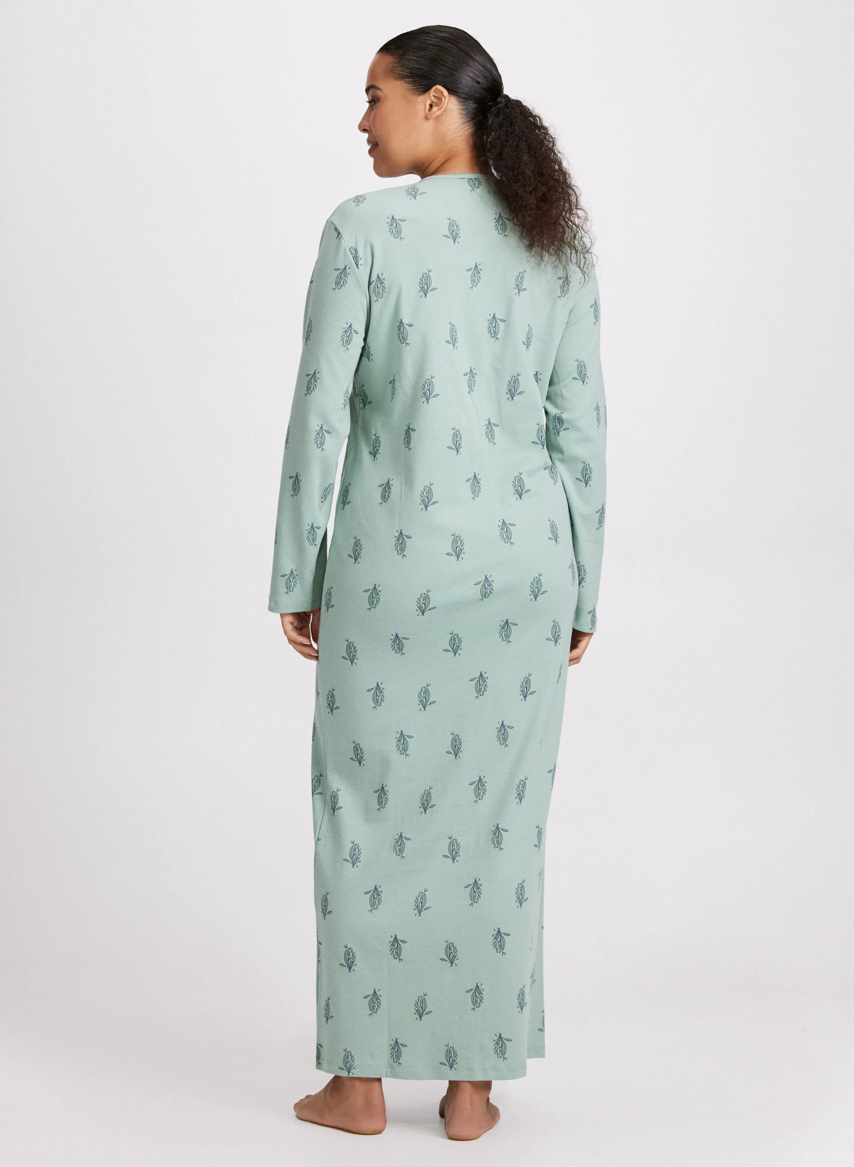 Floral Print Long Nightgown sold by Laura product image thumbnail 3