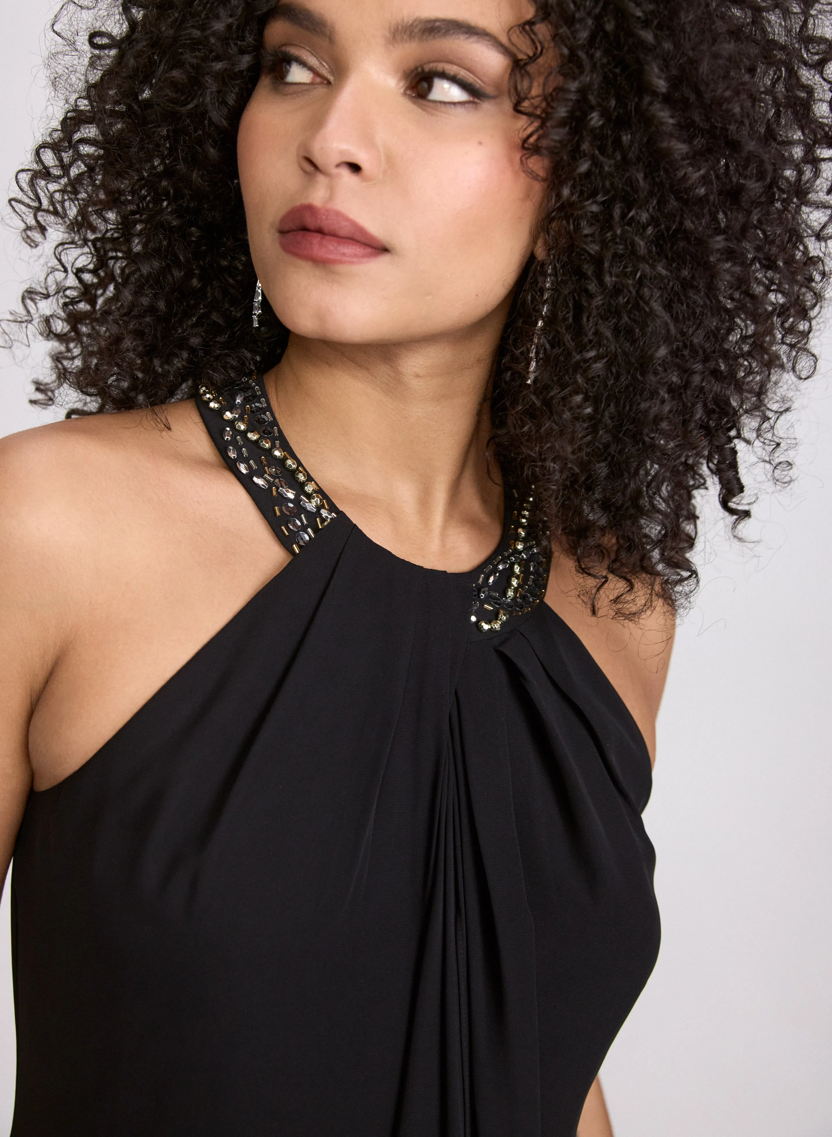 Beaded Halter Neck Dress - Short sold by Laura product image thumbnail 5