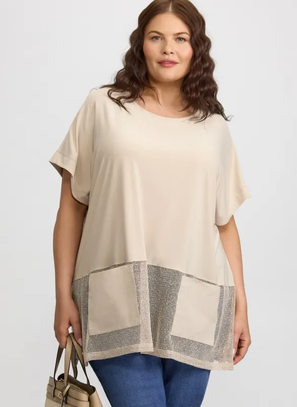 Joseph Ribkoff - Sheer Hem Tunic Top sold by Laura