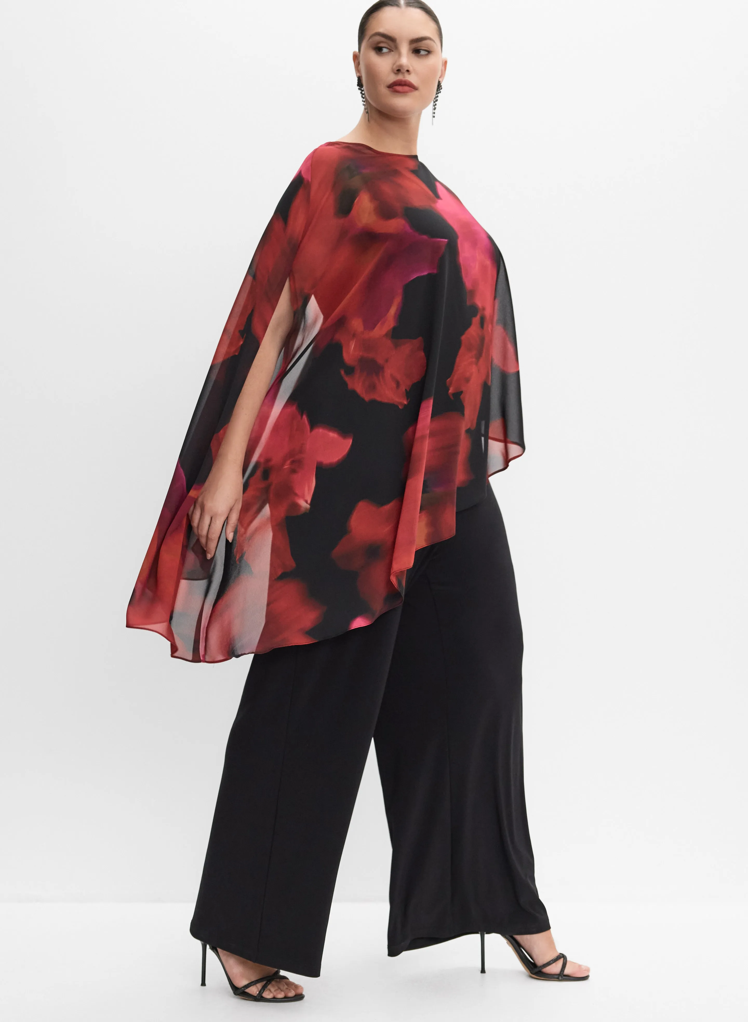 Melanie Lyne - Chiffon & Jersey Jumpsuit sold by Laura product image thumbnail 2