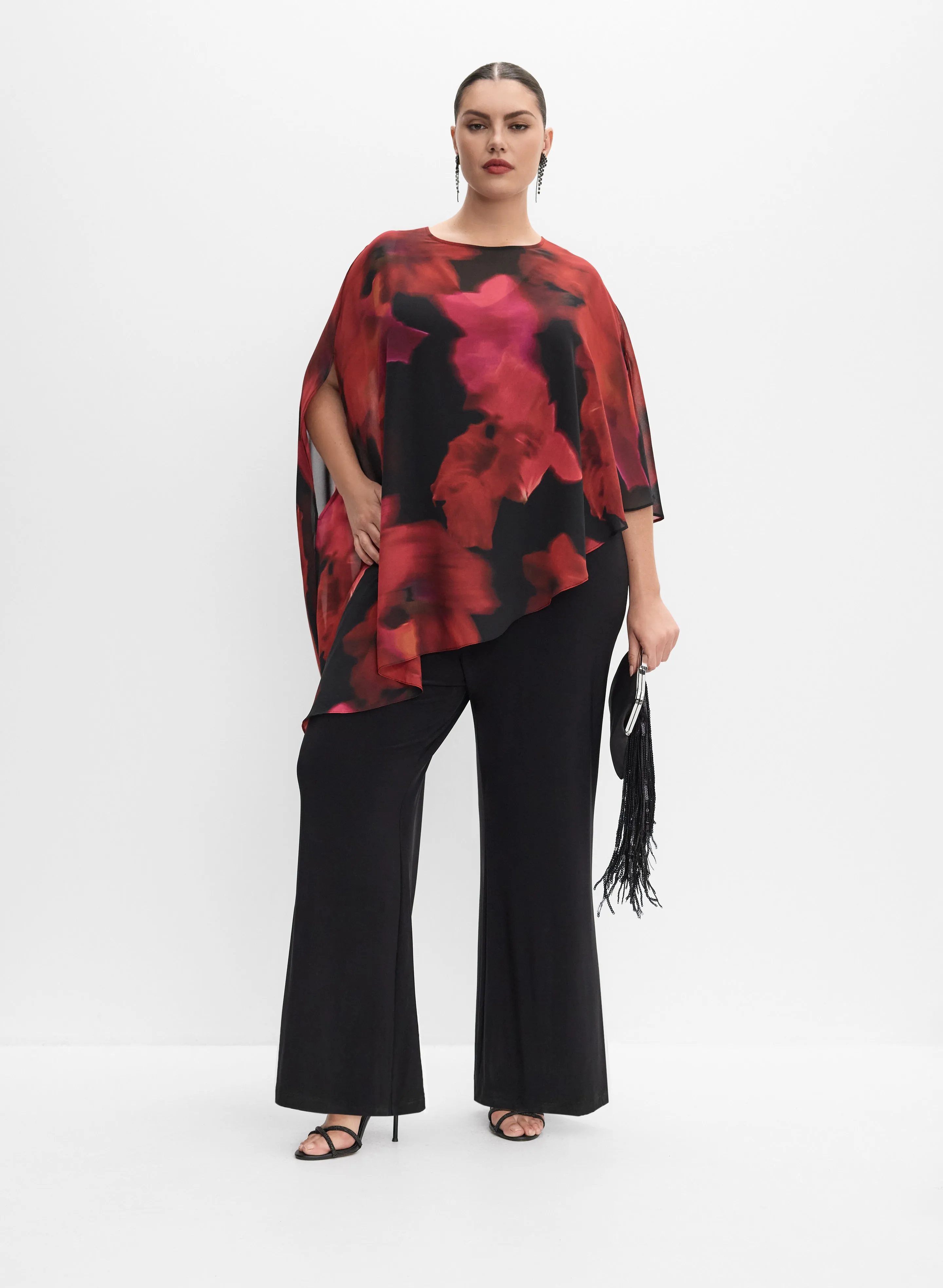 Melanie Lyne - Chiffon & Jersey Jumpsuit sold by Laura