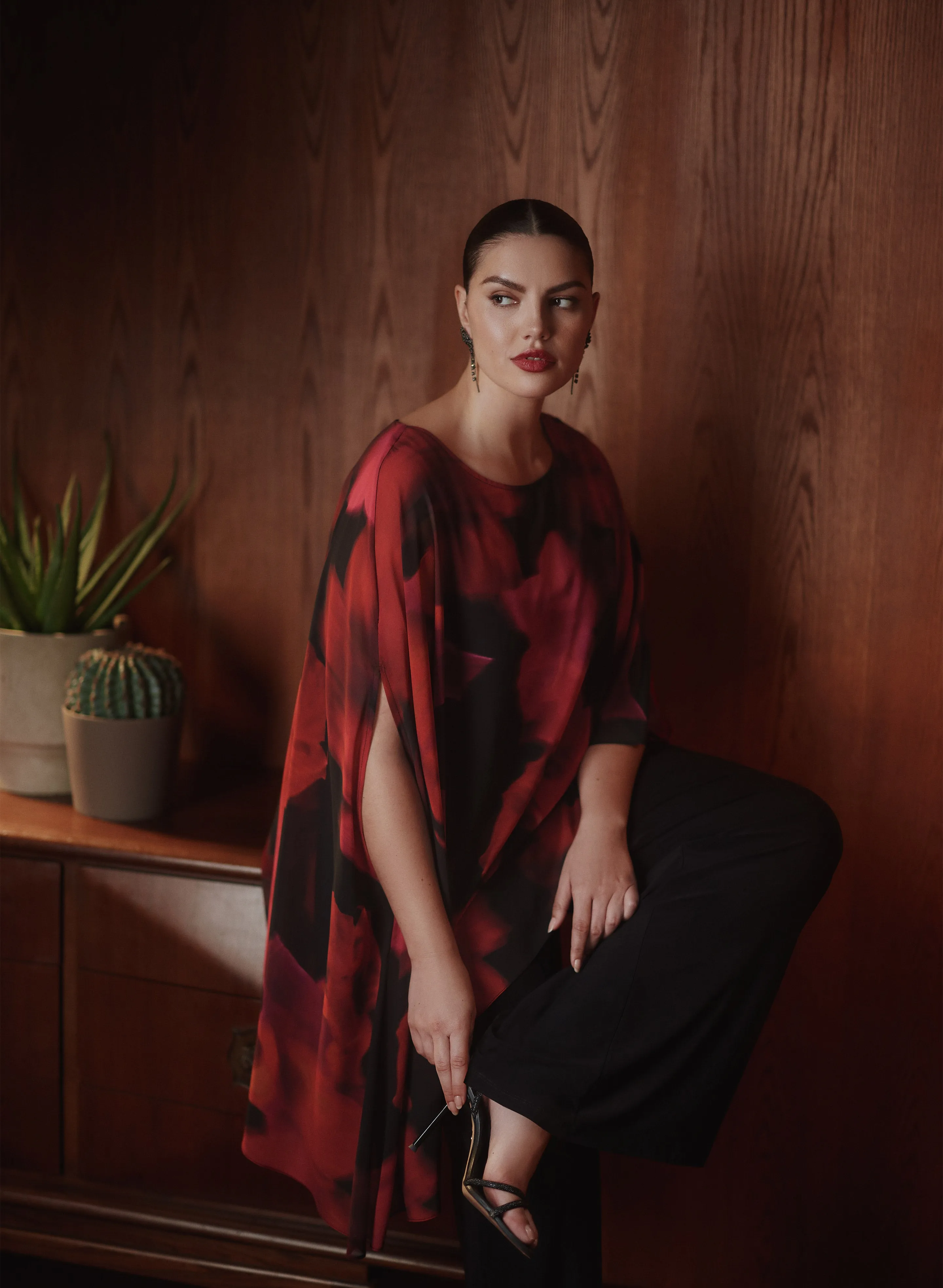 Melanie Lyne - Chiffon & Jersey Jumpsuit sold by Laura product image thumbnail 3