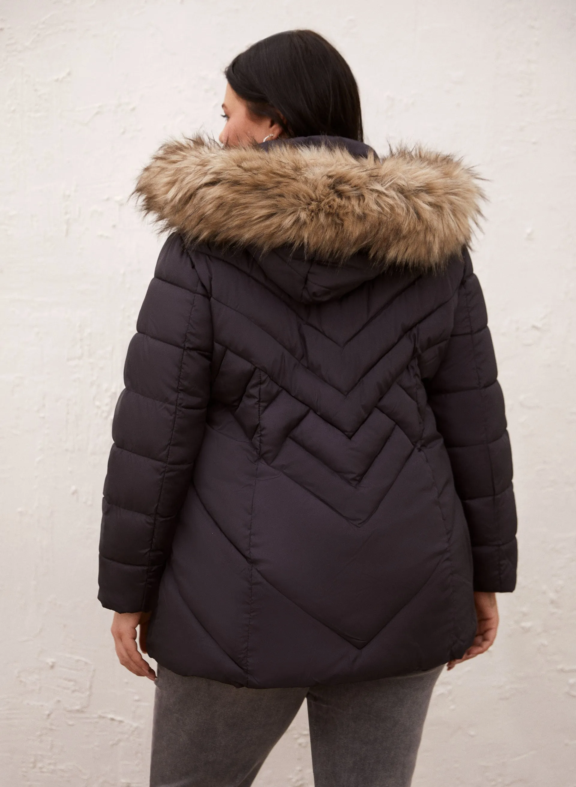 Recycled Vegan Down Quilted Coat sold by Laura product image thumbnail 2