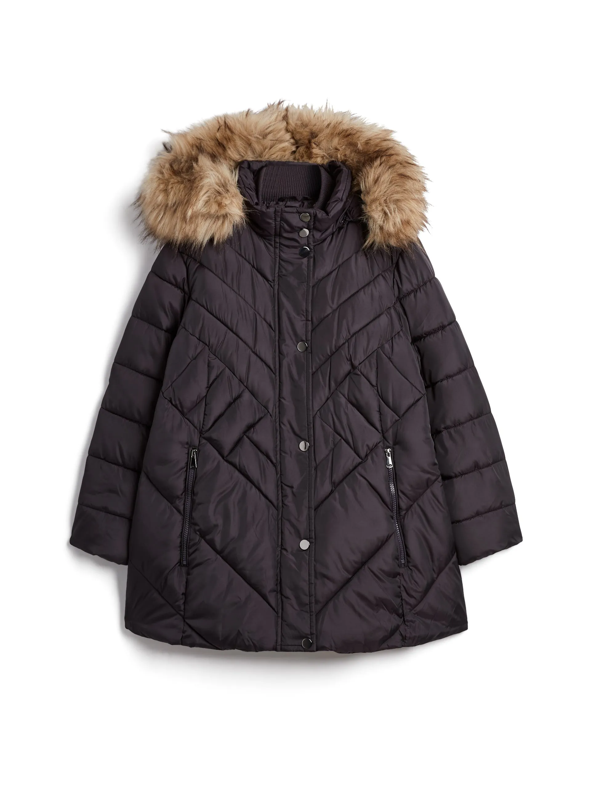 Recycled Vegan Down Quilted Coat sold by Laura product image thumbnail 5