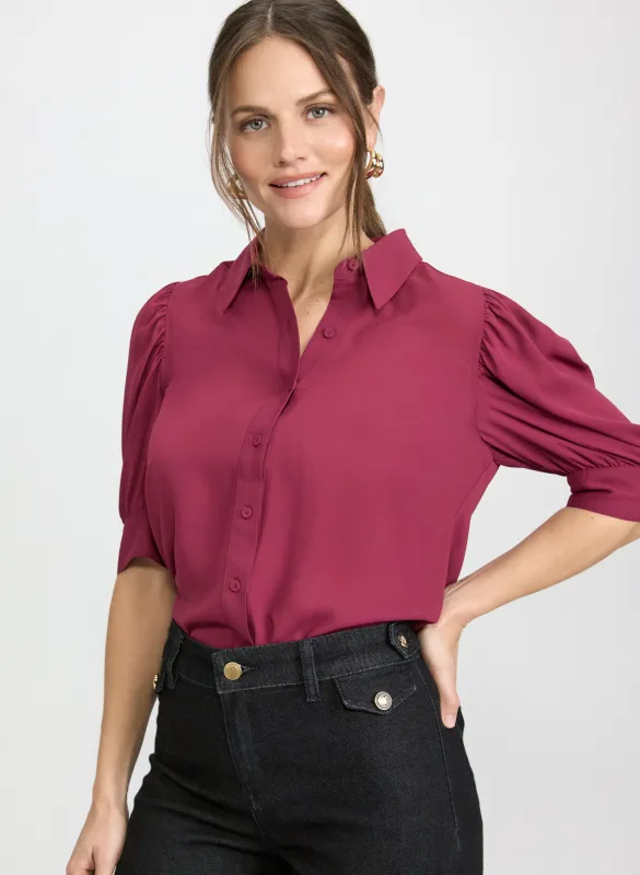 Elbow Sleeve Blouse made by Laura