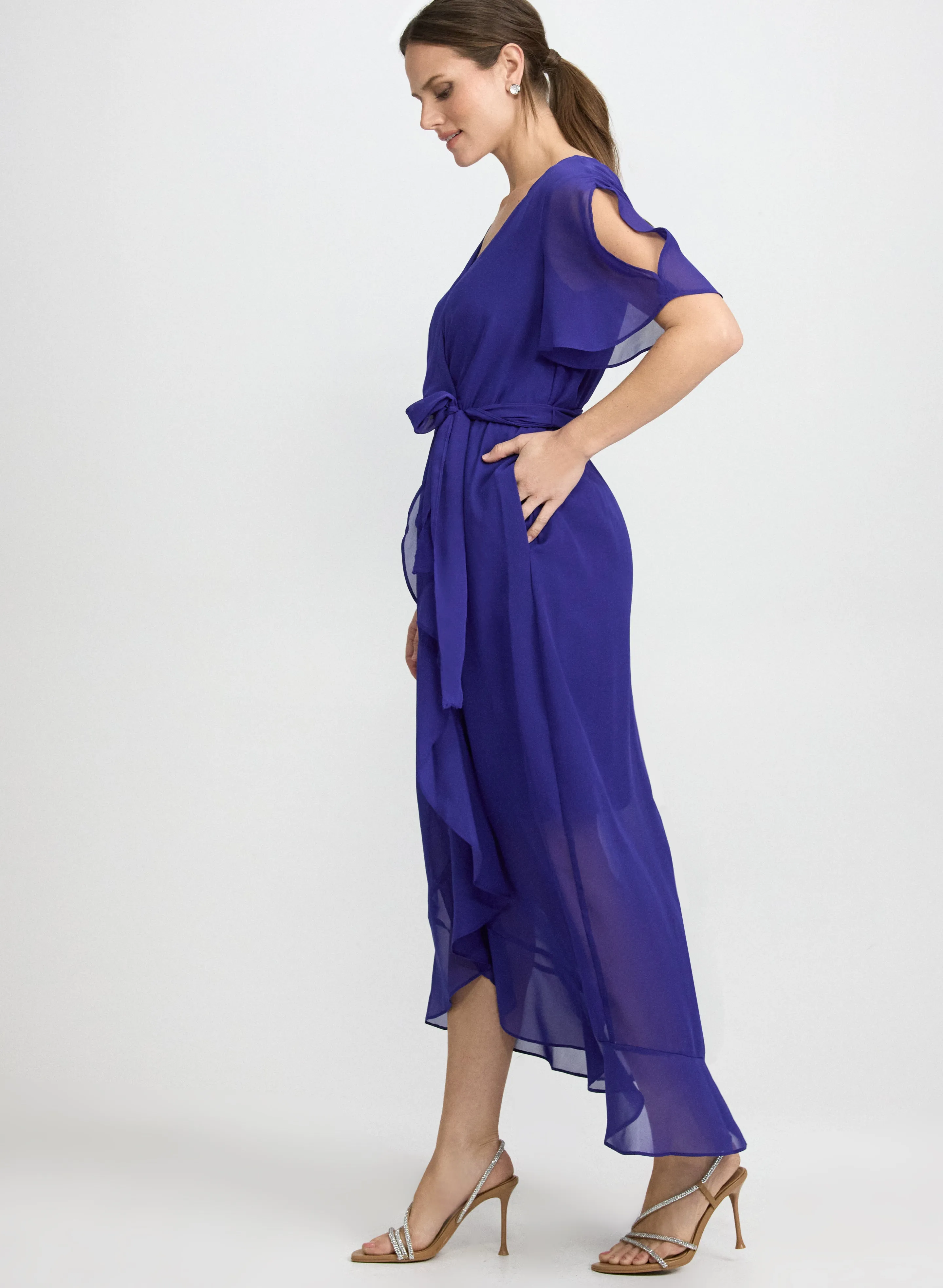 Chiffon Wrap Dress sold by Laura product image thumbnail 3