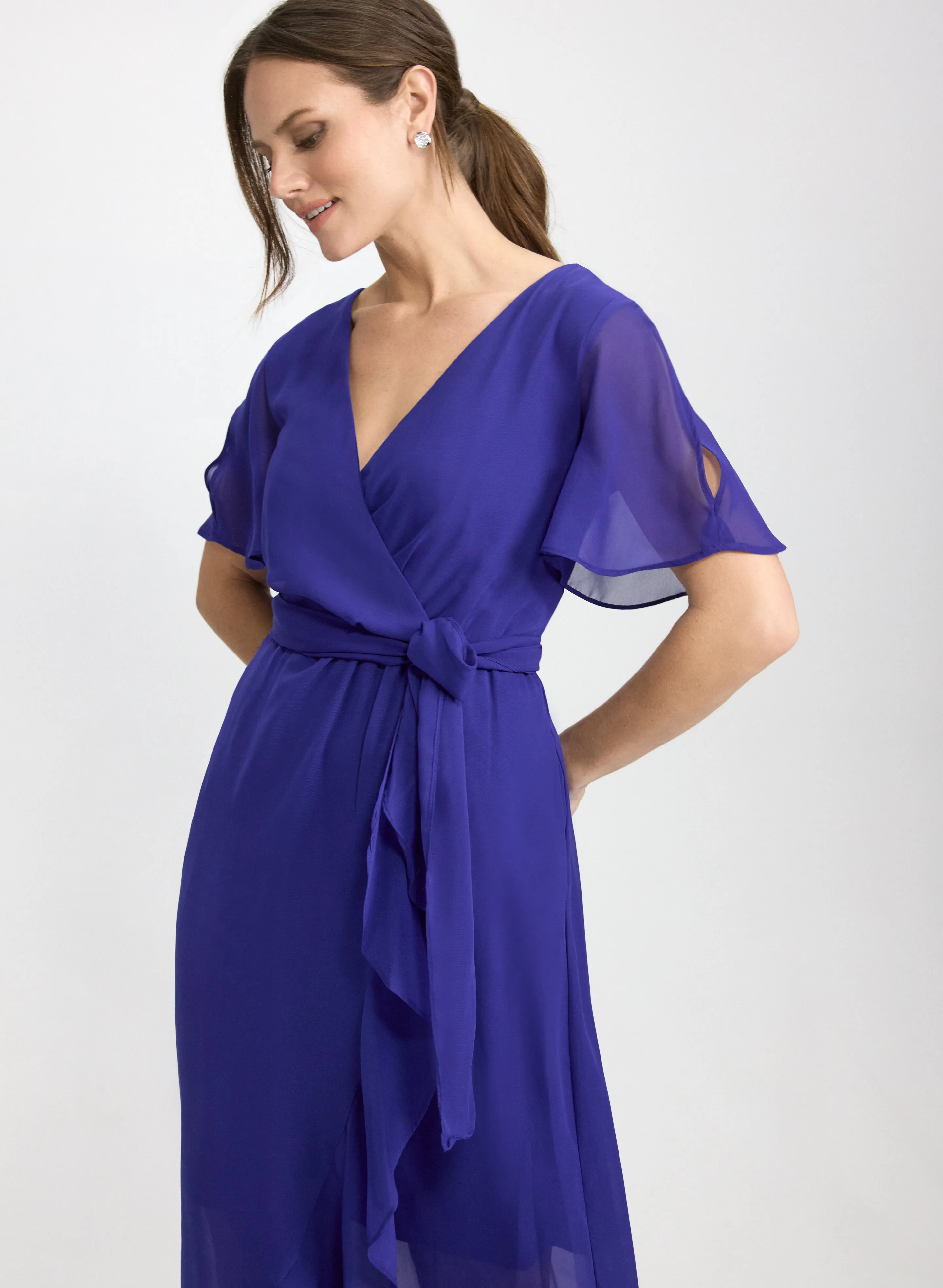 Chiffon Wrap Dress sold by Laura product image thumbnail 4