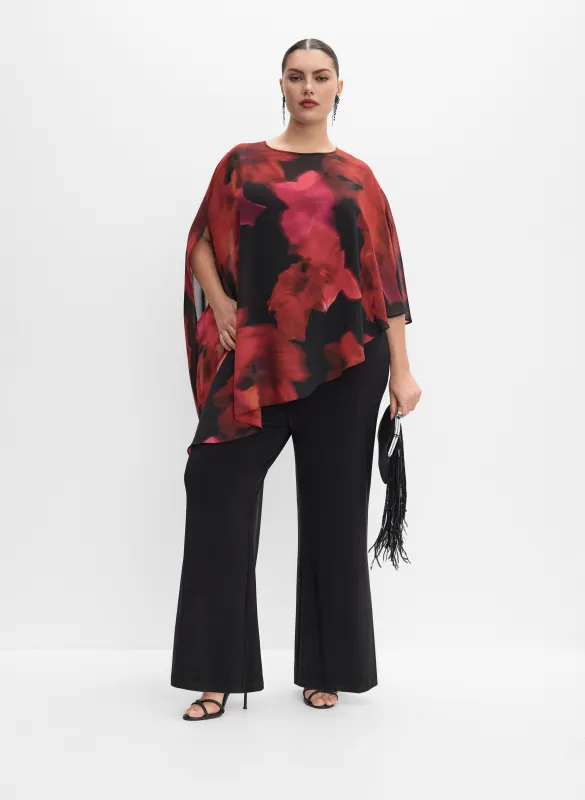 Melanie Lyne - Chiffon & Jersey Jumpsuit sold by Laura