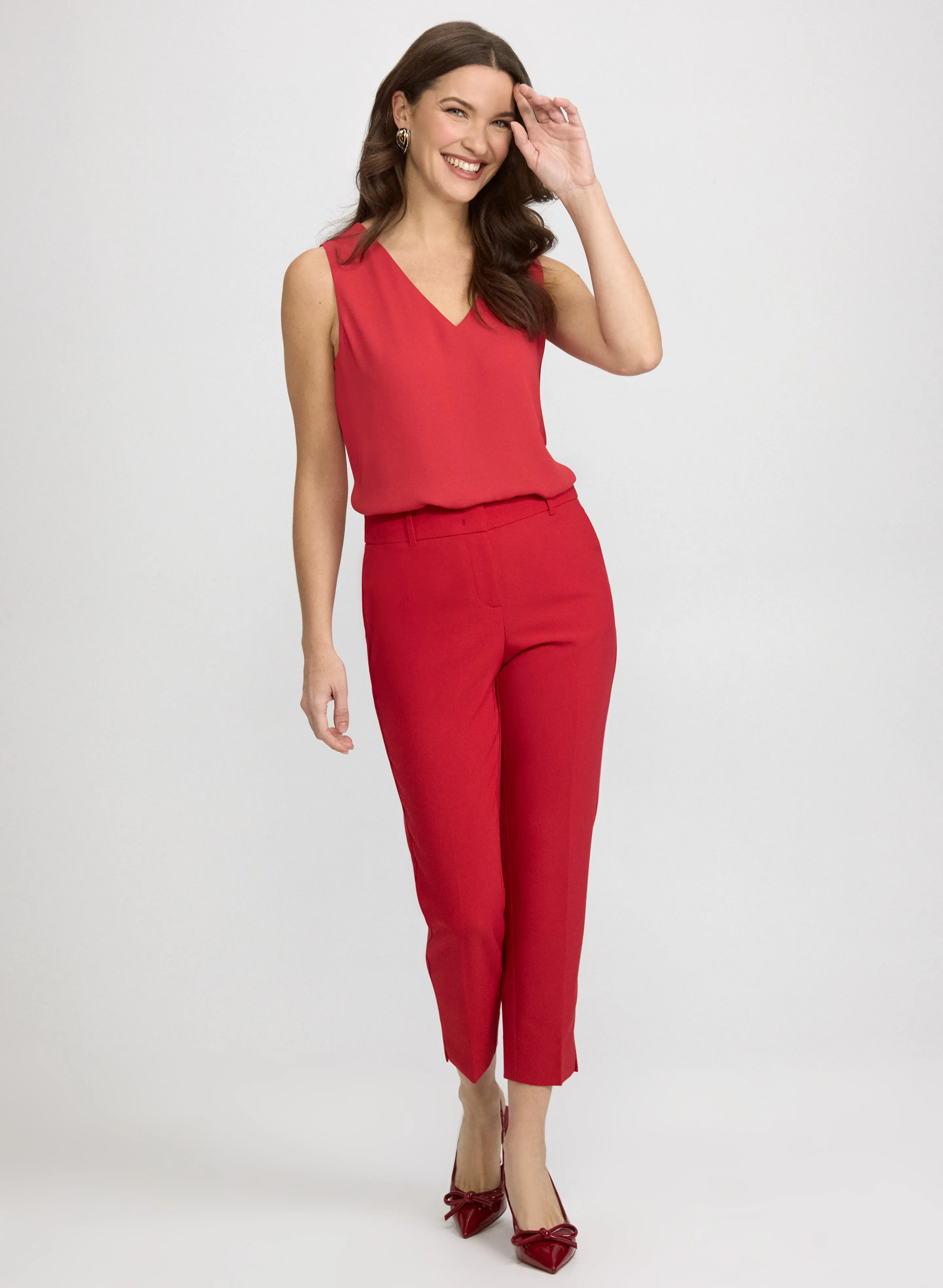 Sleeveless V-Neck Blouse sold by Laura product image thumbnail 4