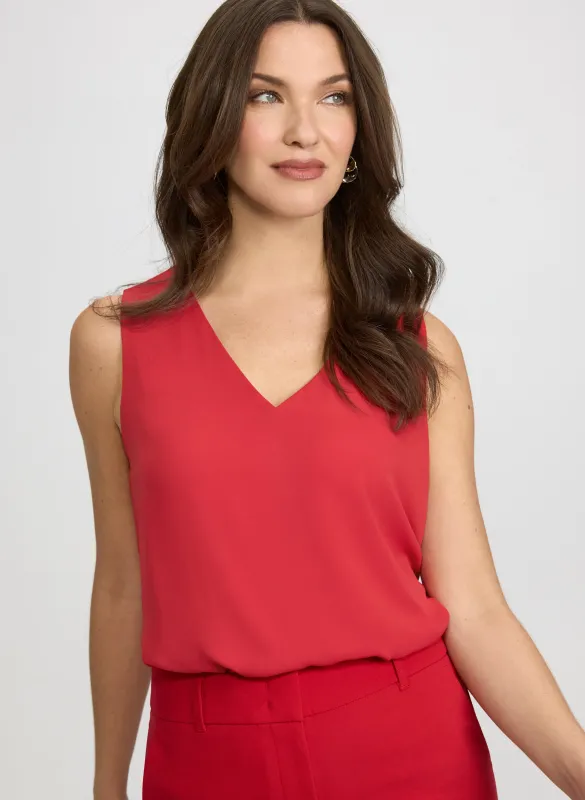 Sleeveless V-Neck Blouse sold by Laura