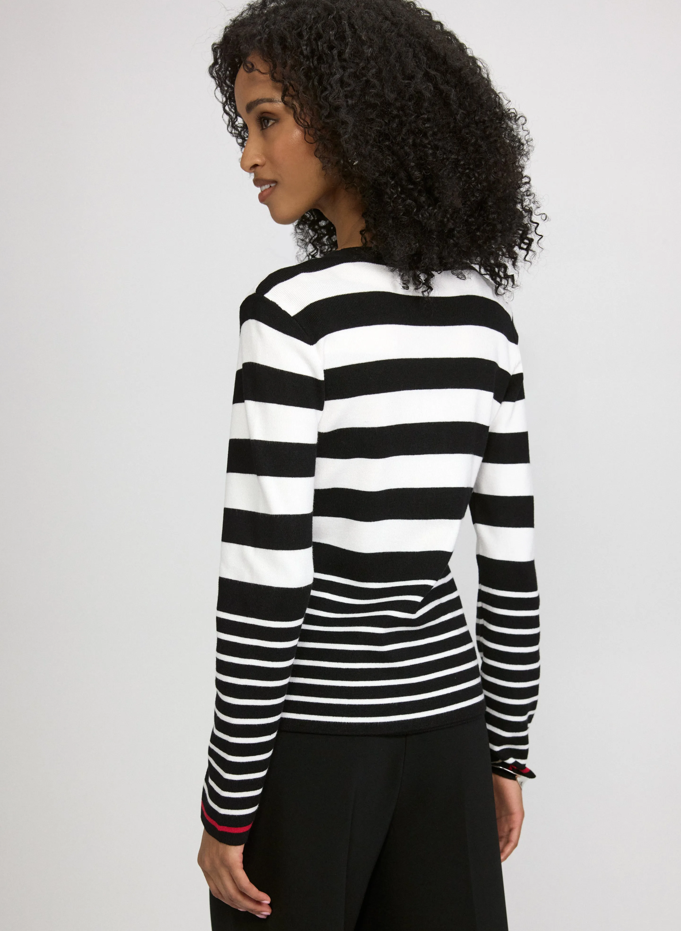 Stripe Zip Cardigan sold by Laura product image thumbnail 4