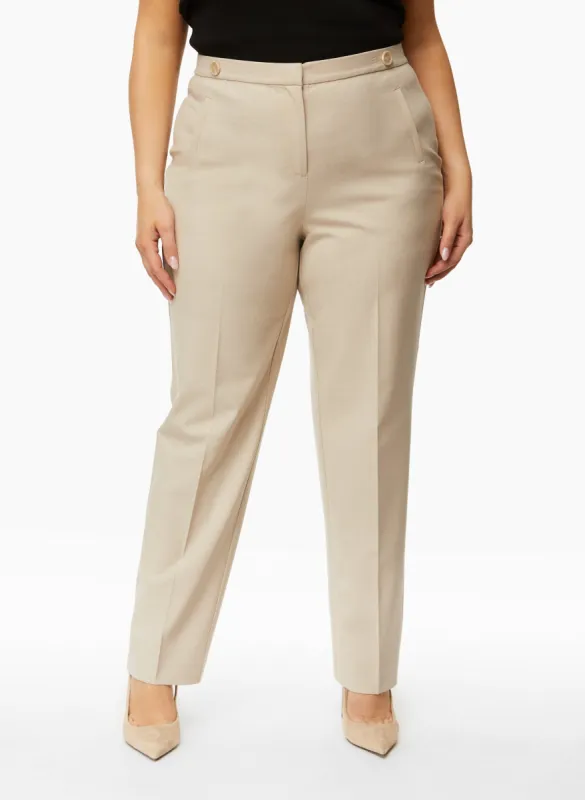 Signature Fit Button Detail Pants sold by Laura