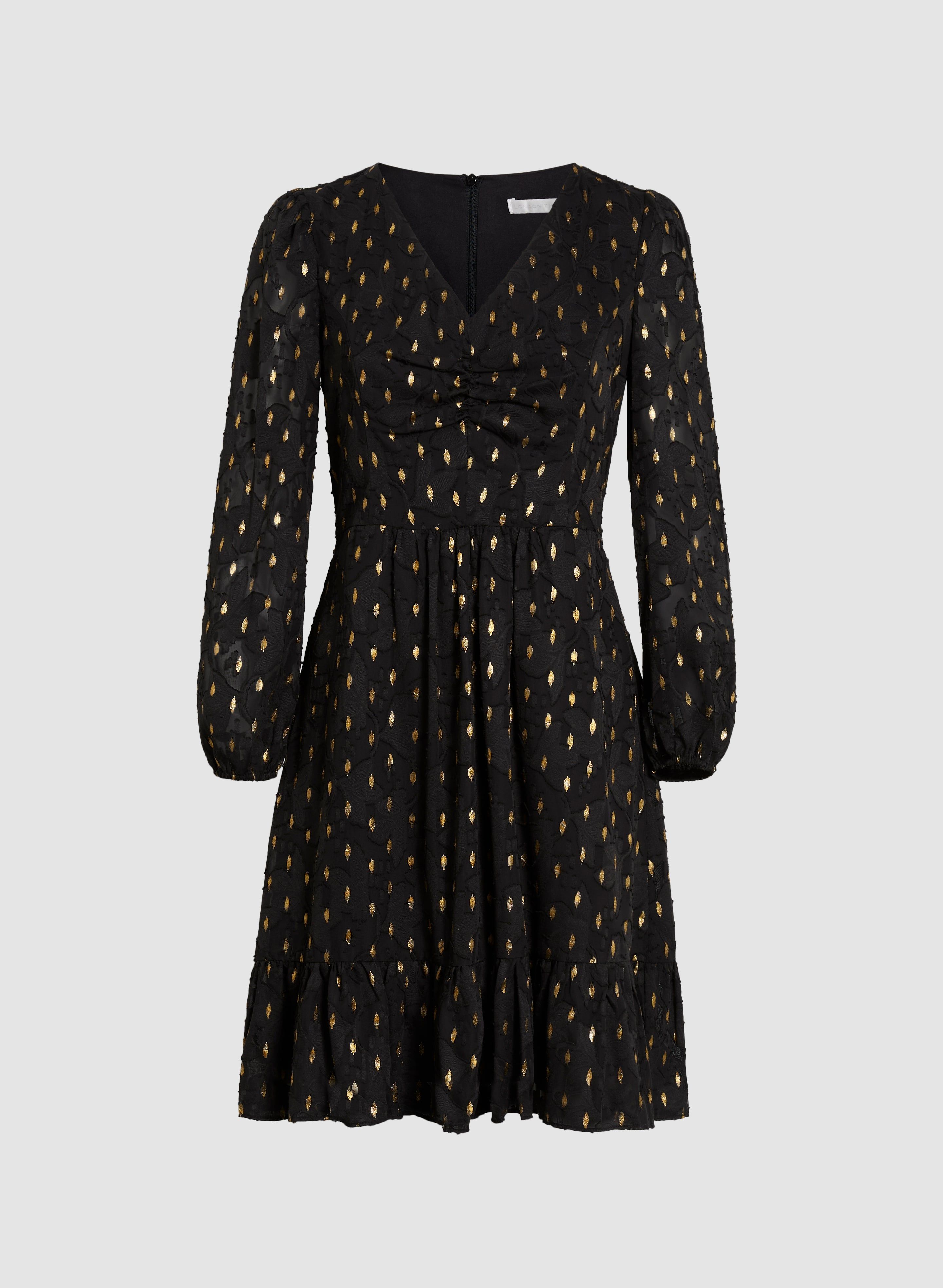 Gold Foil Motif Dress sold by Laura product image thumbnail 5