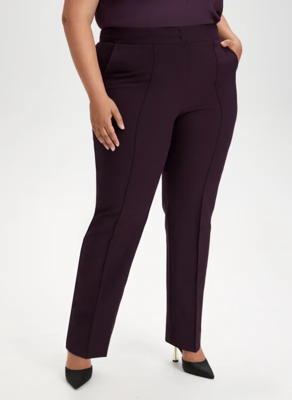 Stitch Detail Straight Leg Pants sold by Laura