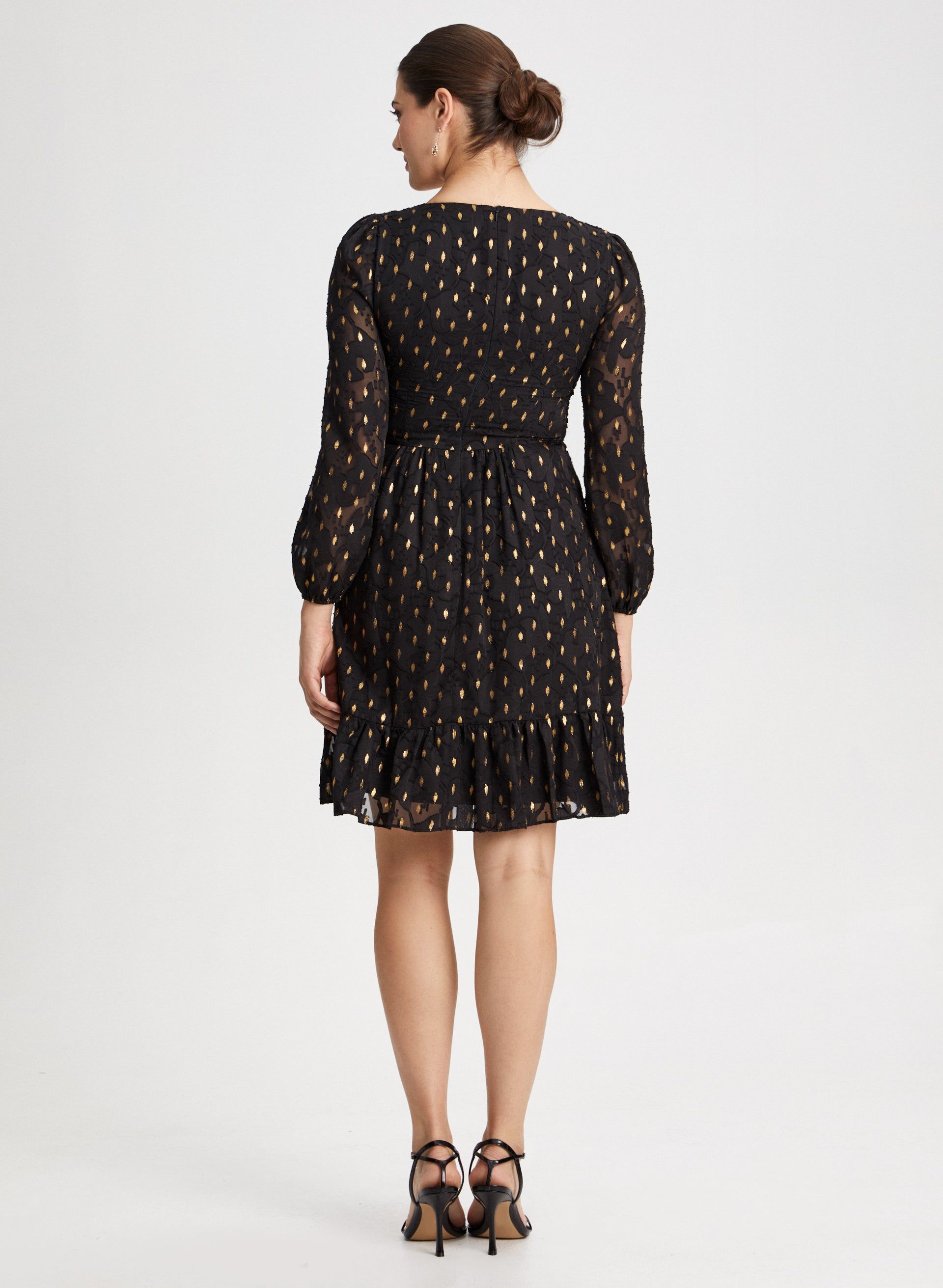 Gold Foil Motif Dress sold by Laura product image thumbnail 3