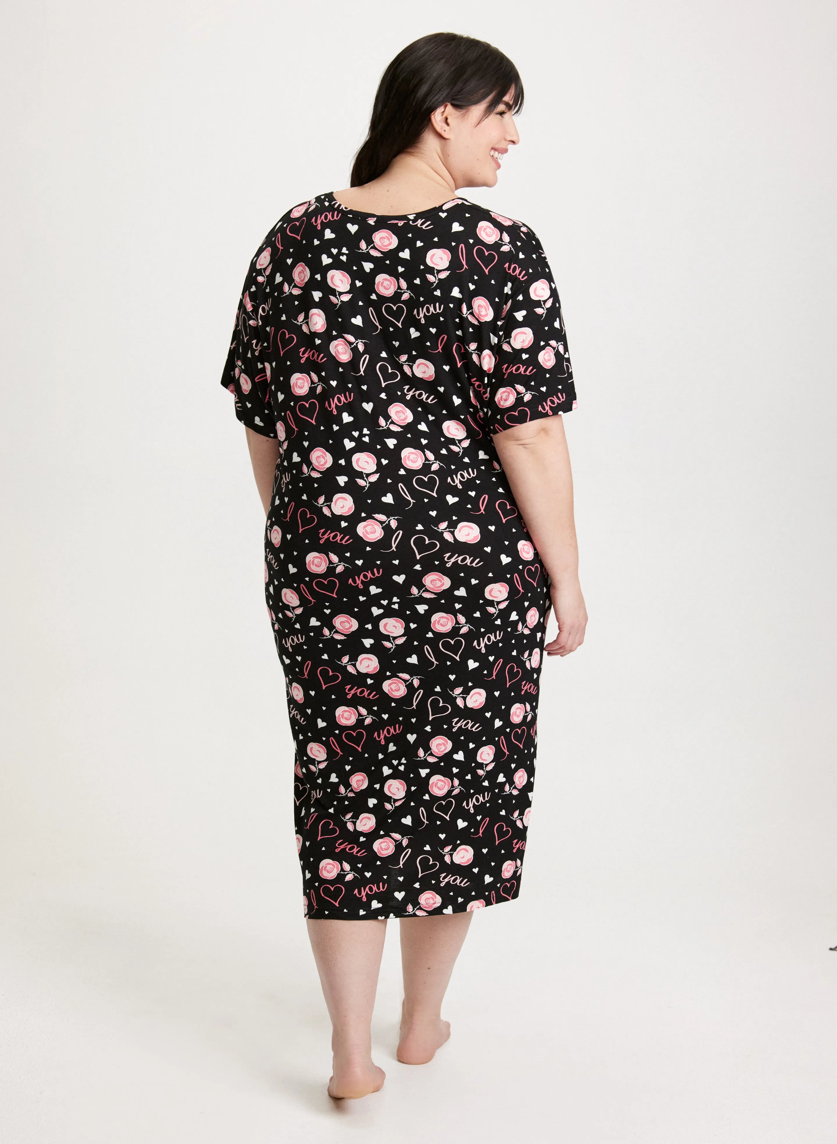 Short Sleeve Long Printed Nightgown sold by Laura product image thumbnail 2