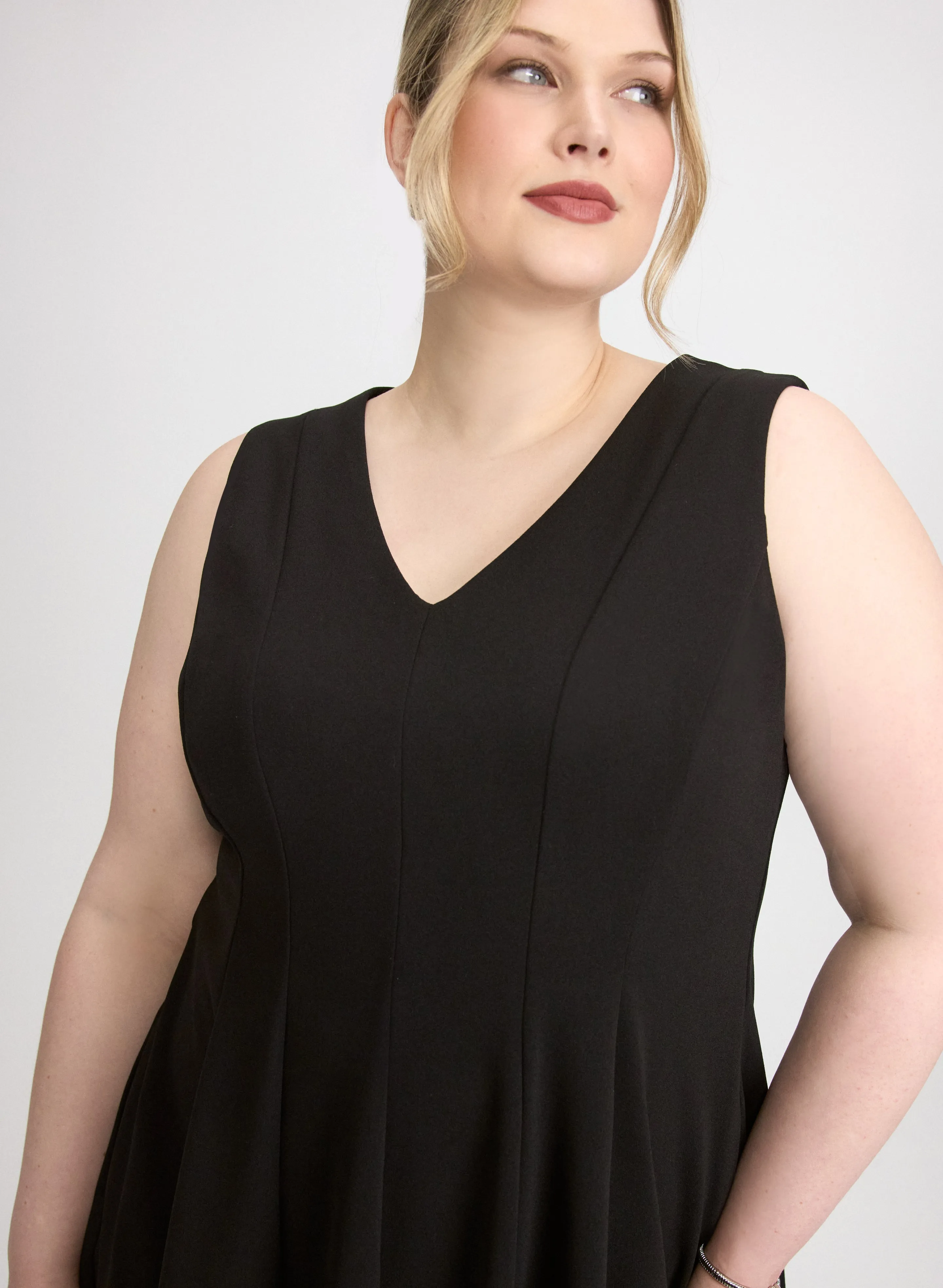 Crepe Fit and Flare Dress sold by Laura product image thumbnail 5