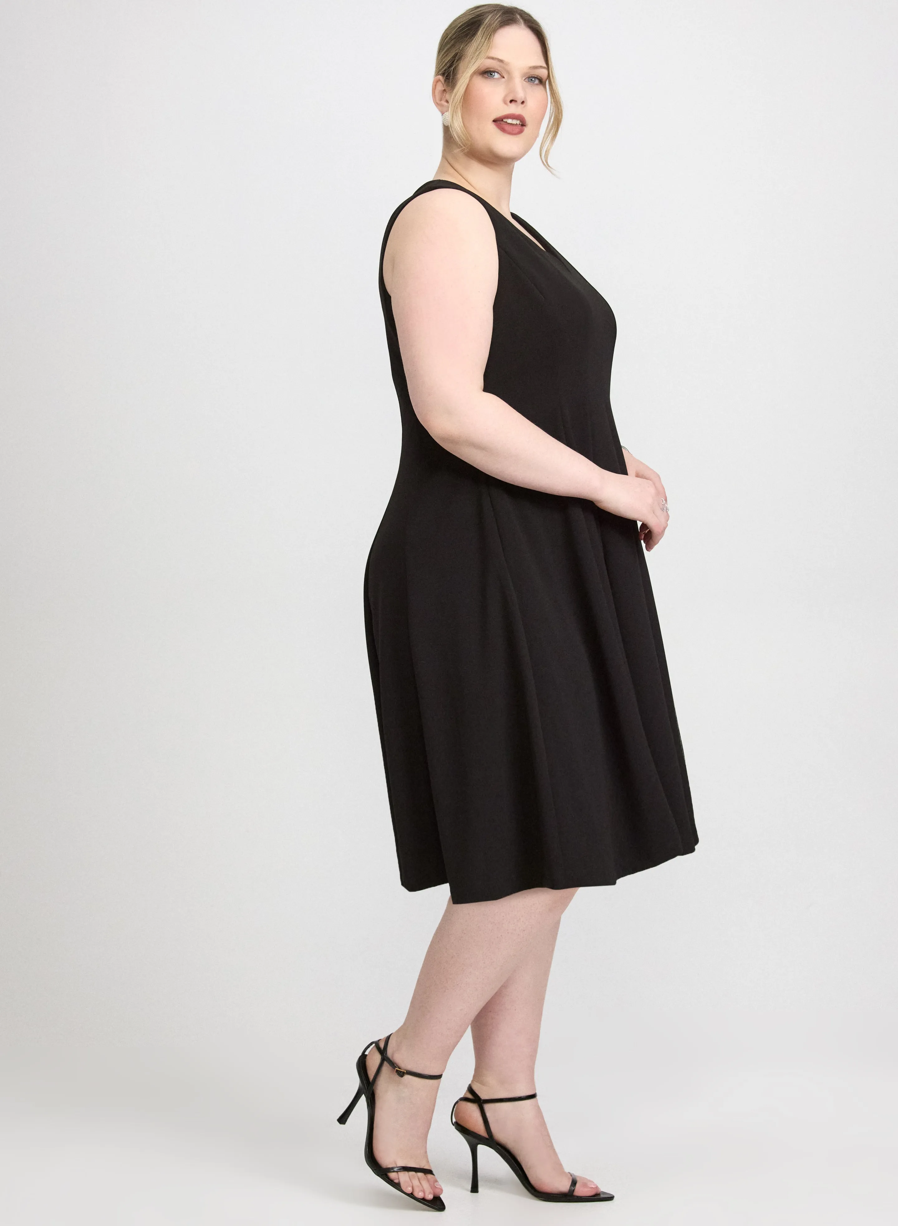 Crepe Fit and Flare Dress sold by Laura product image thumbnail 2