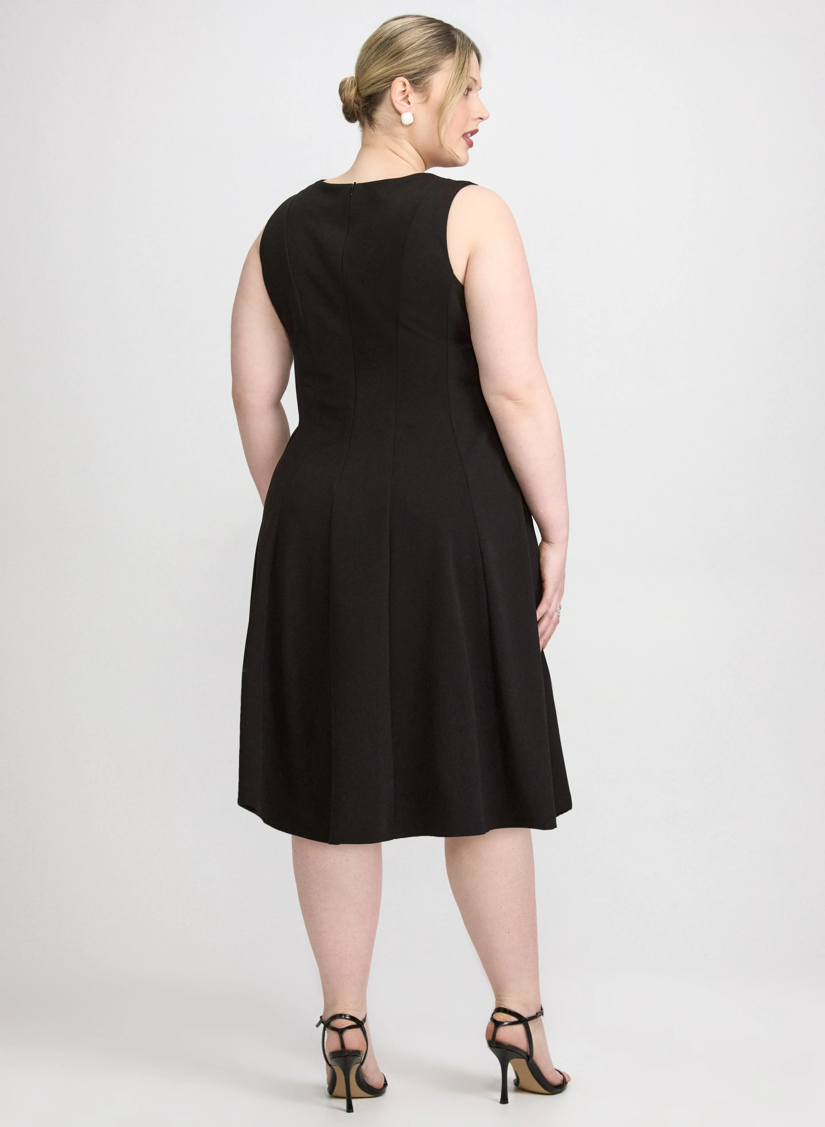 Crepe Fit and Flare Dress sold by Laura product image thumbnail 3