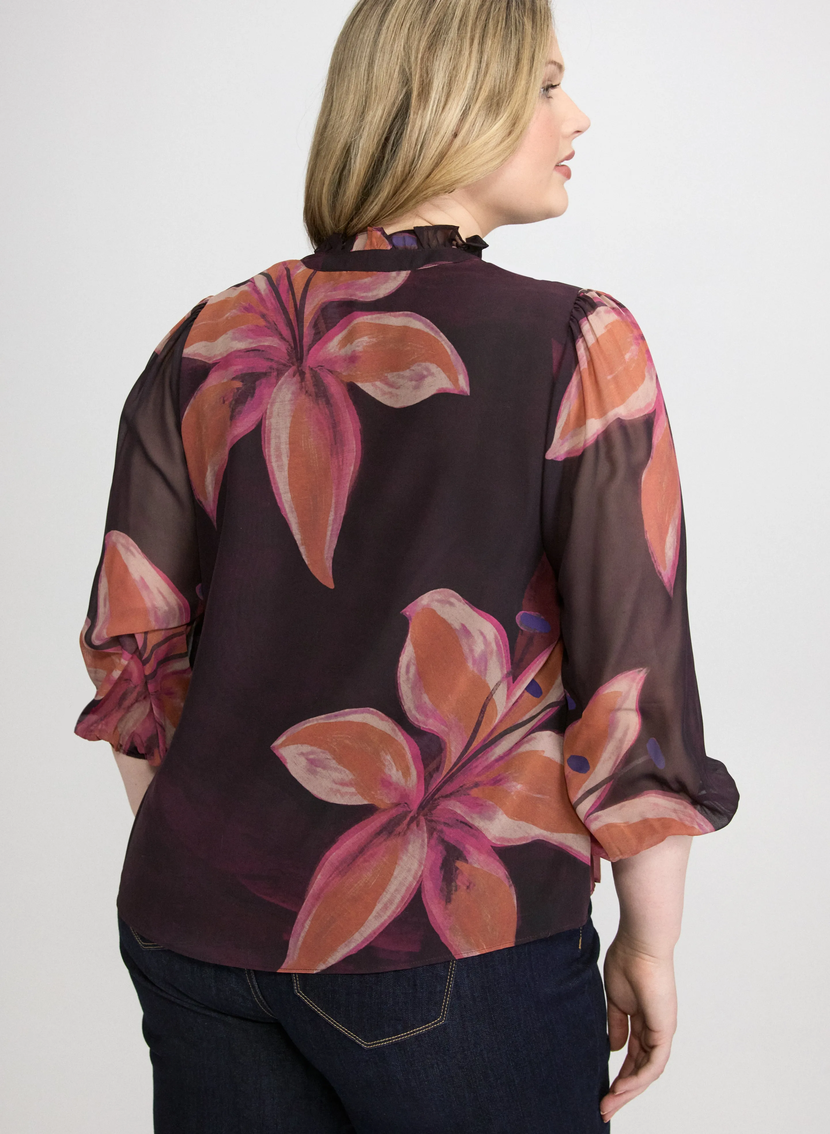 Floral Chiffon Blouse sold by Laura product image thumbnail 4