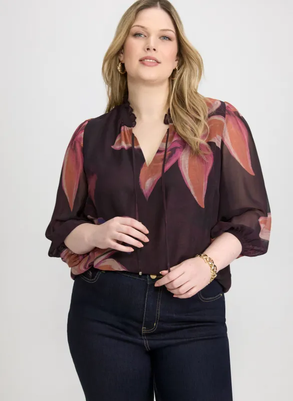 Floral Chiffon Blouse sold by Laura