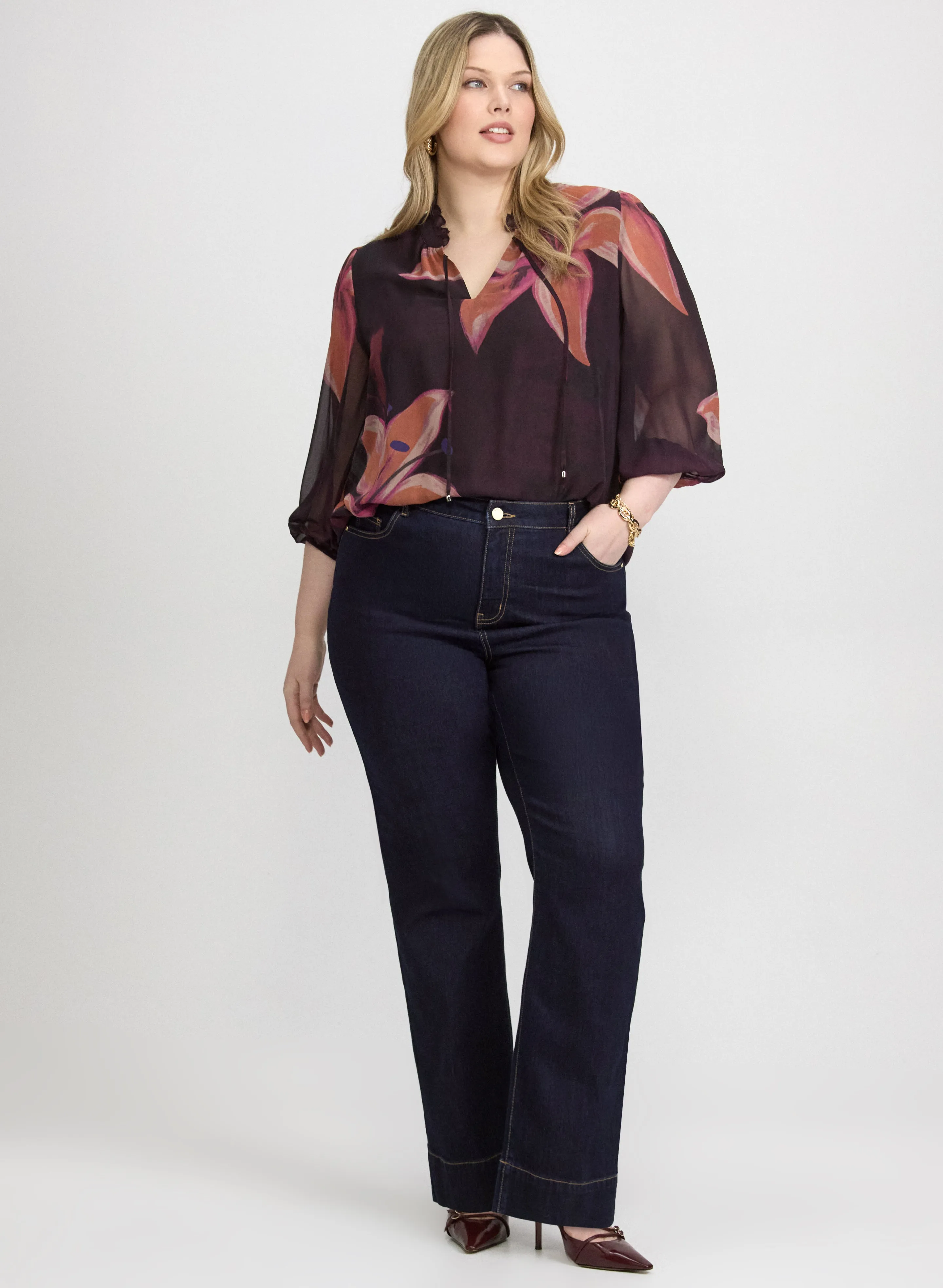 Floral Chiffon Blouse sold by Laura product image thumbnail 3