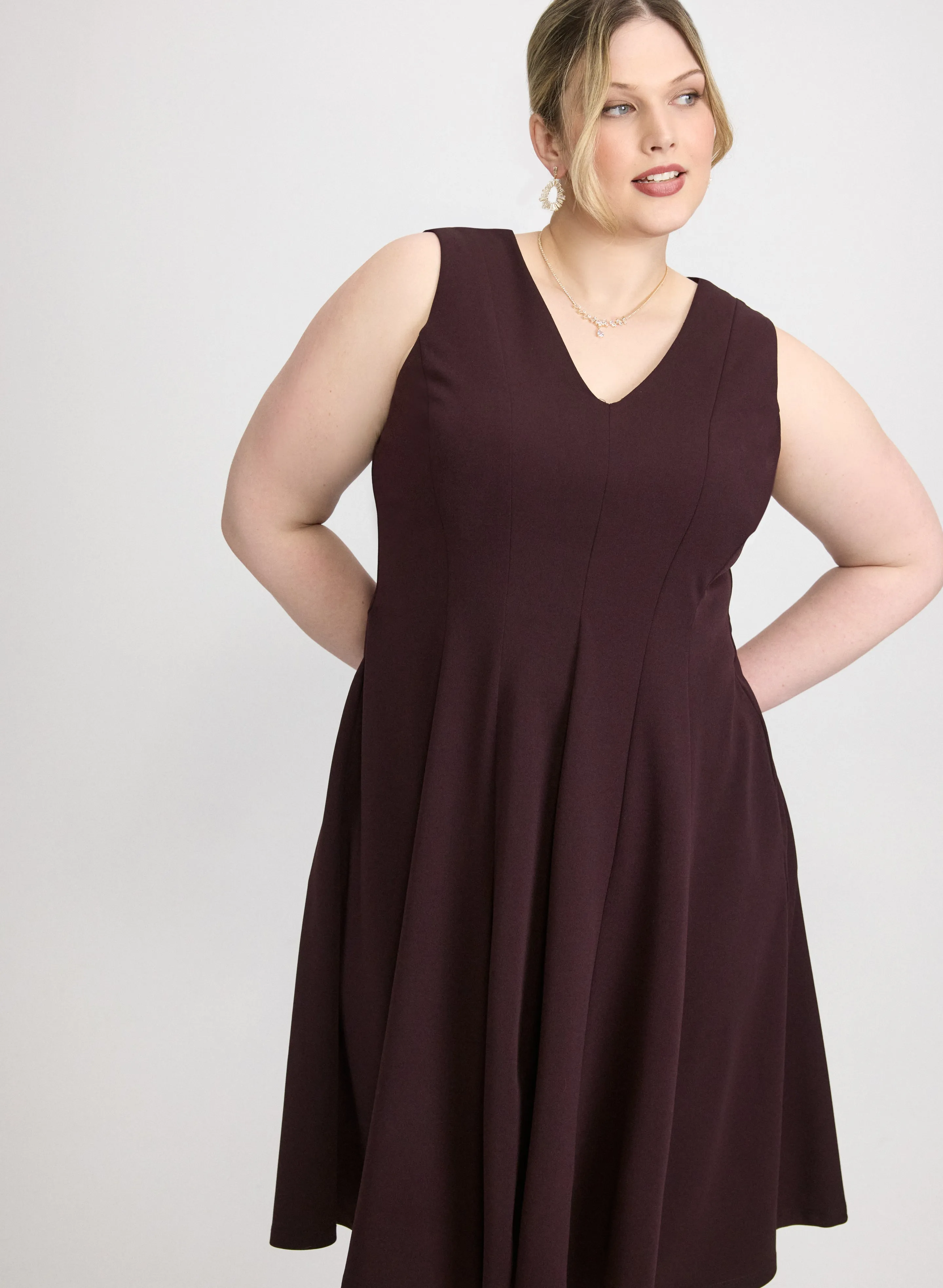 Crepe Fit and Flare Dress sold by Laura product image thumbnail 4