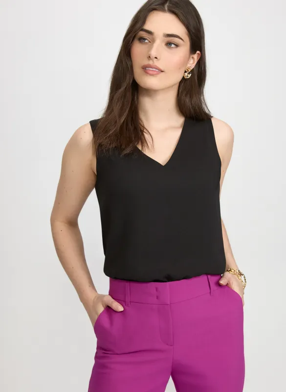 Sleeveless V-Neck Blouse sold by Laura