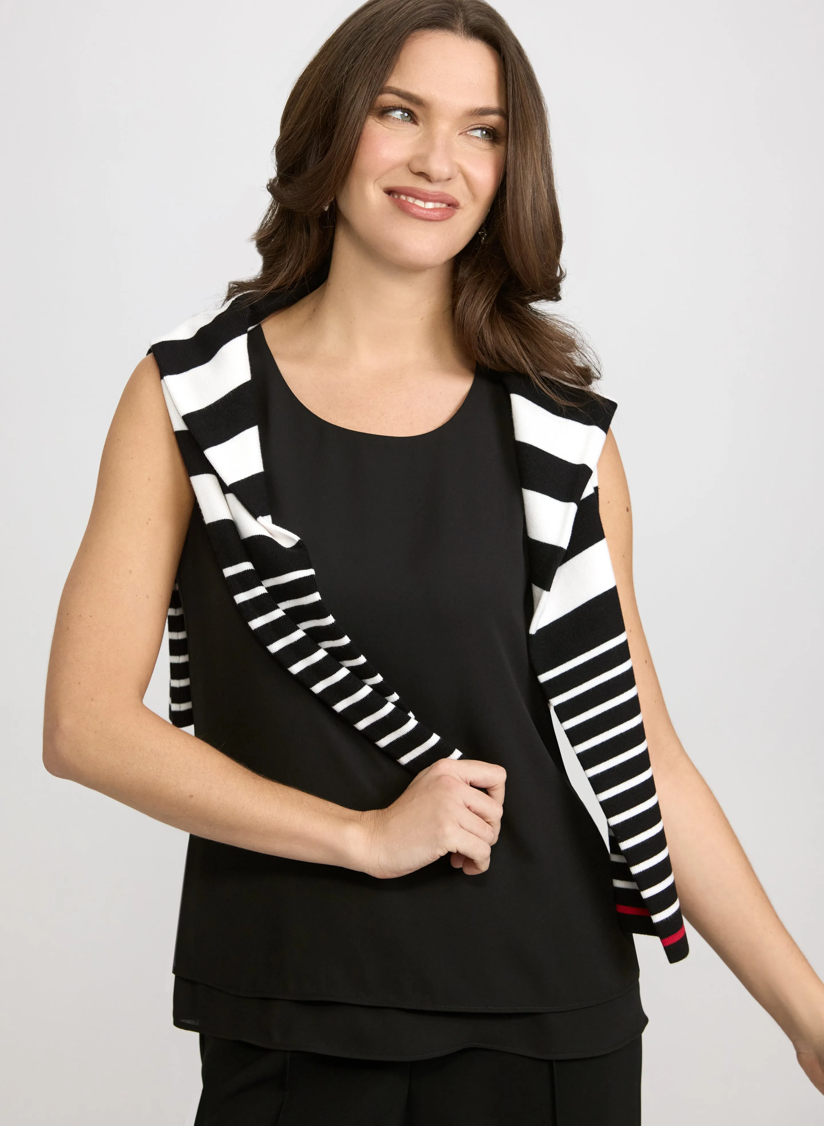 Sleeveless Crepe Blouse sold by Laura