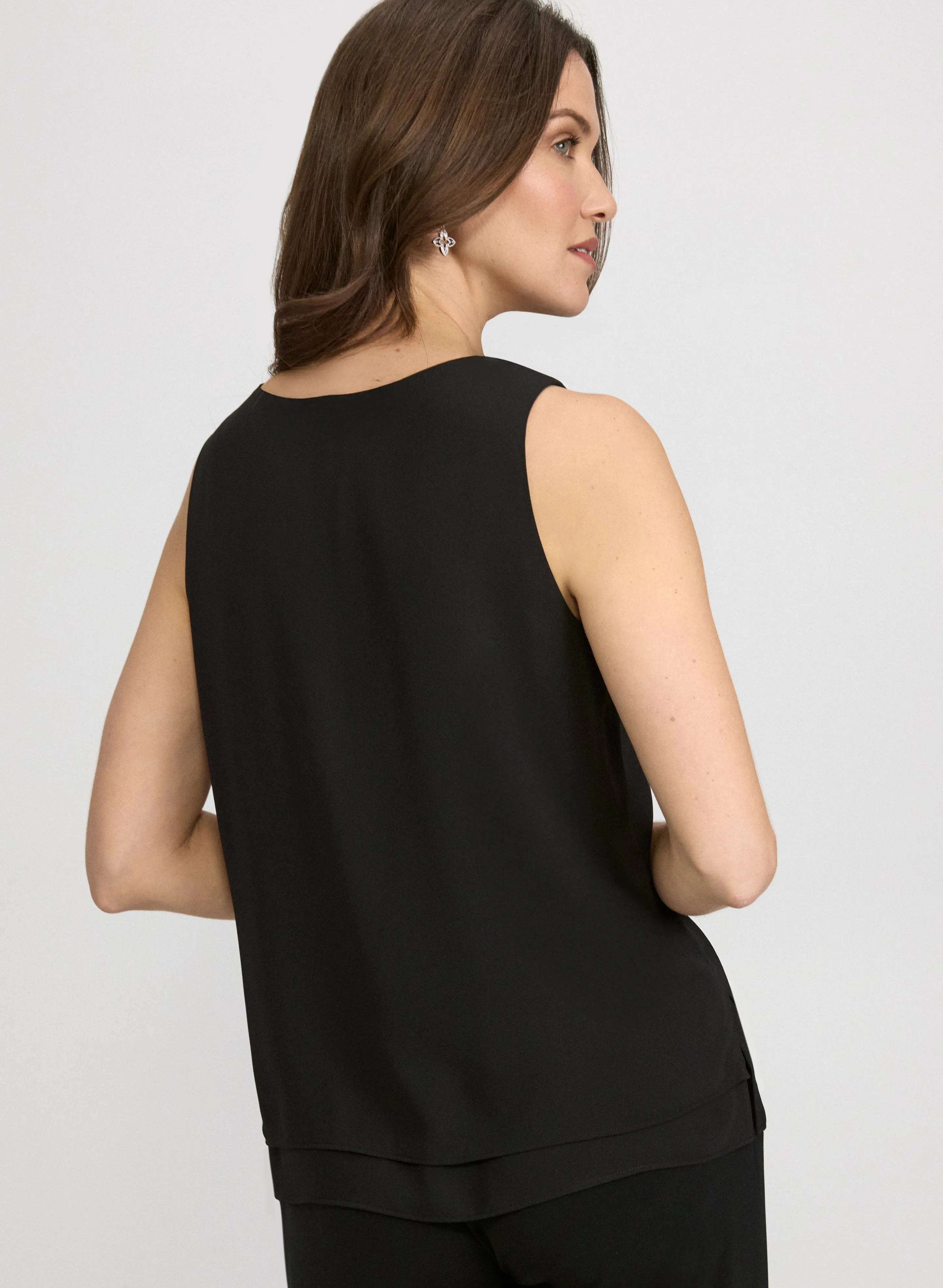 Sleeveless Crepe Blouse sold by Laura product image thumbnail 4