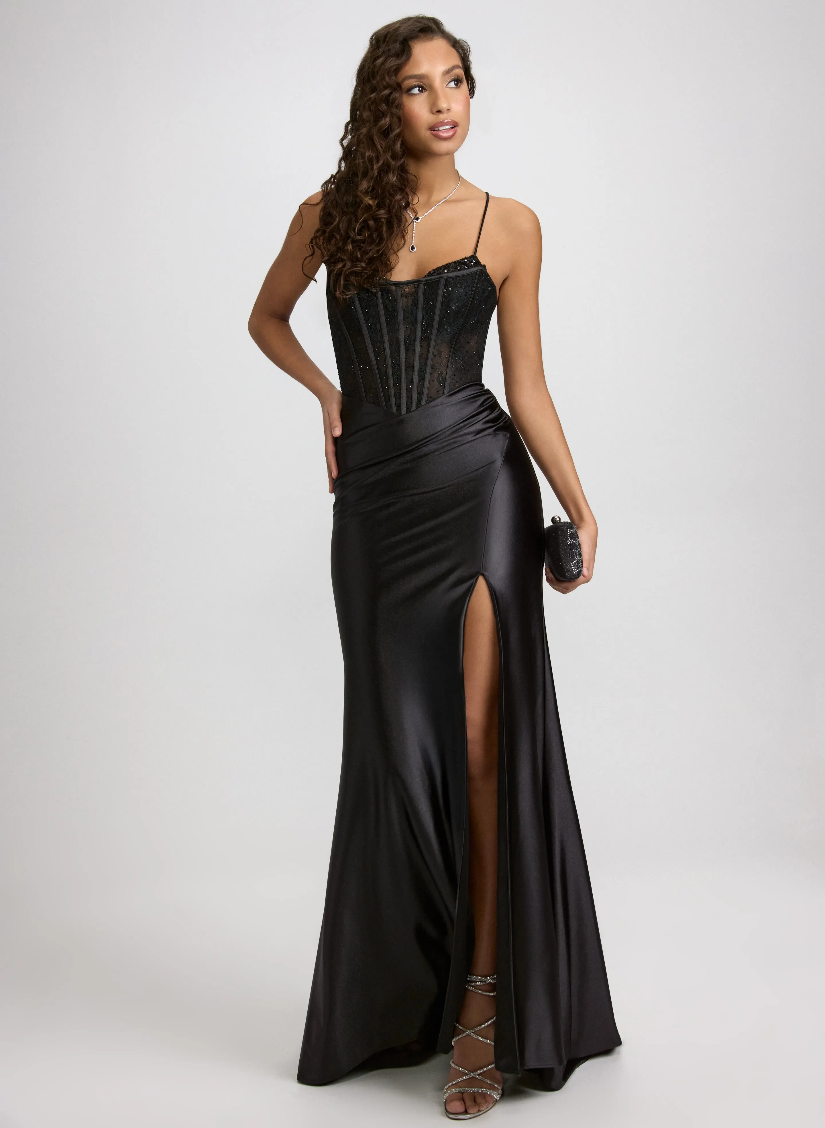 Sweetheart Neck Corset Dress sold by Laura