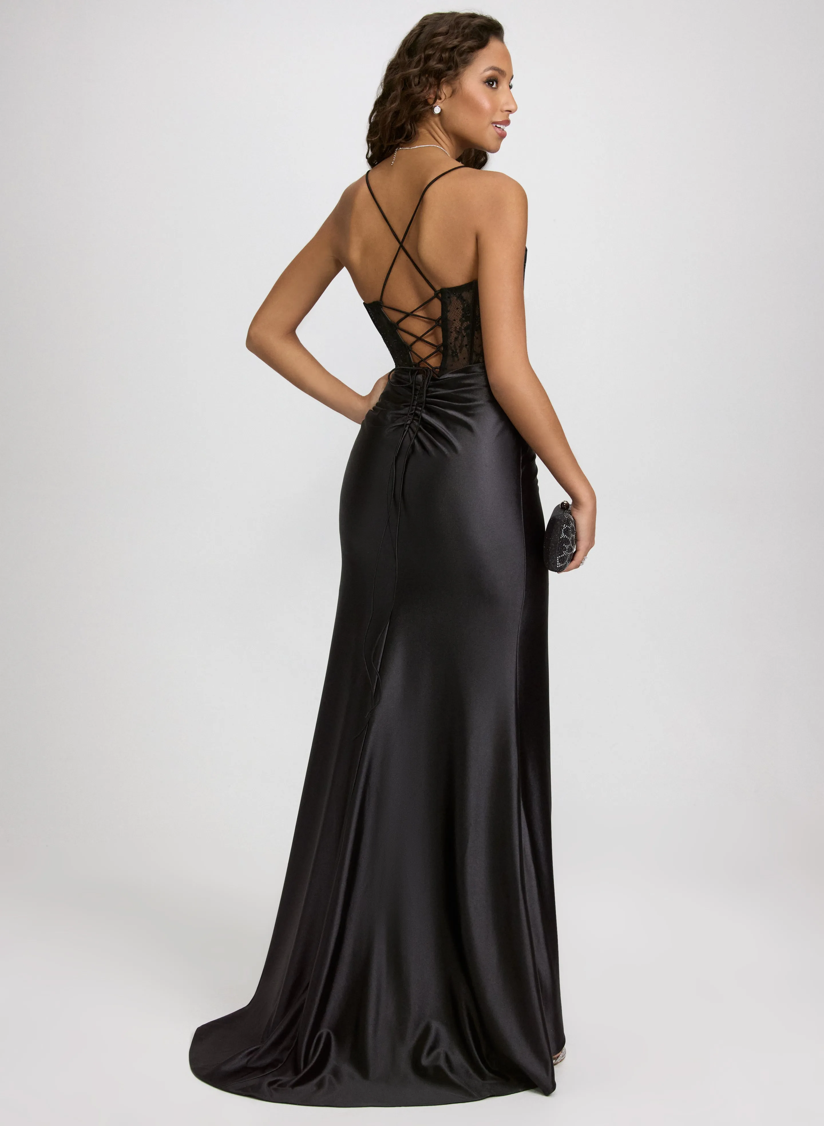 Sweetheart Neck Corset Dress sold by Laura product image thumbnail 3