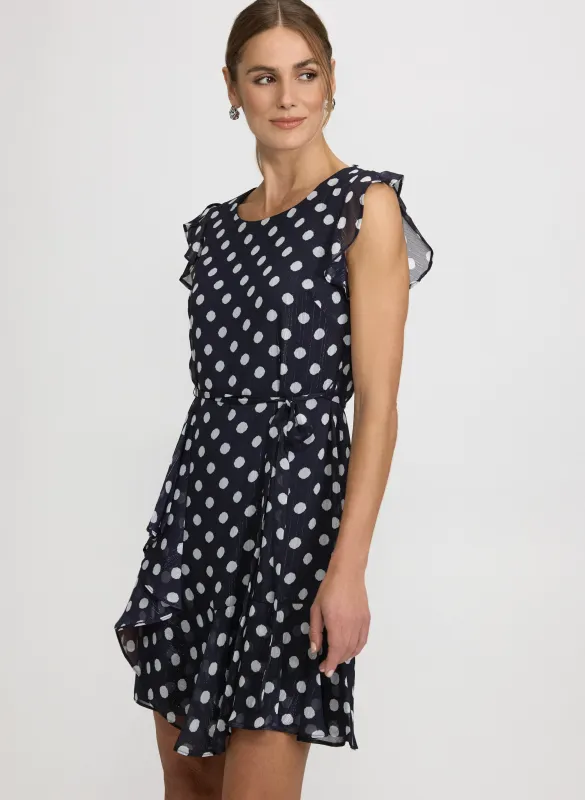 Polka Dot Chiffon Dress sold by Laura