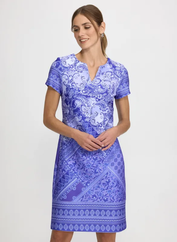 Mixed Paisley Print Dress sold by Laura