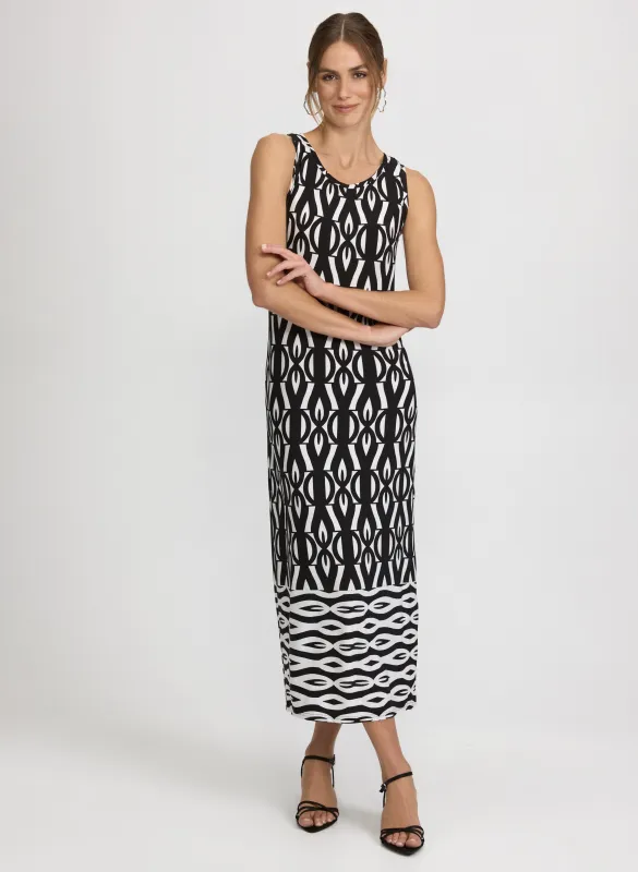 Geometric Print Maxi Dress sold by Laura