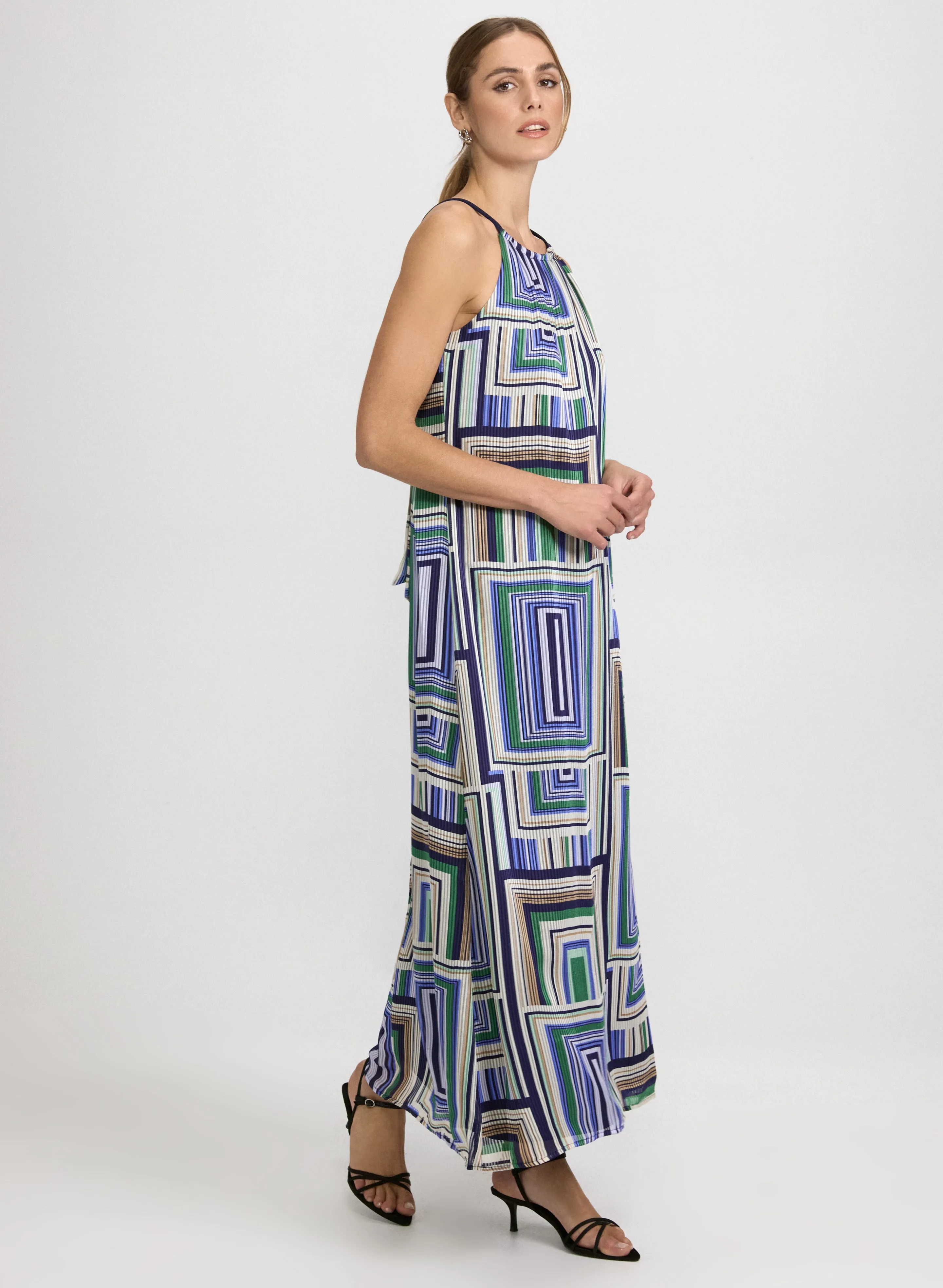Geometric Halter Neck Dress sold by Laura product image thumbnail 2