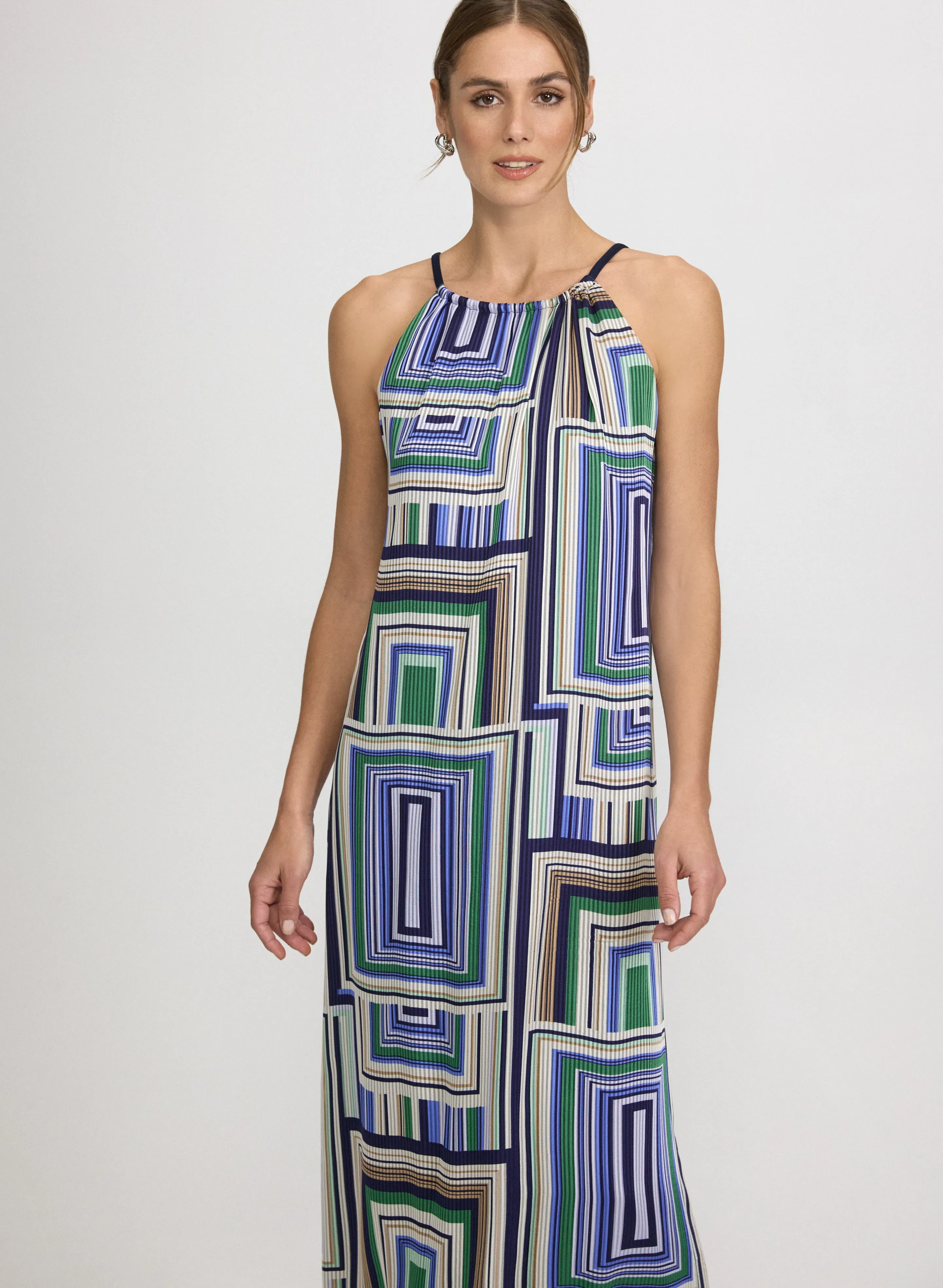 Geometric Halter Neck Dress sold by Laura product image thumbnail 4