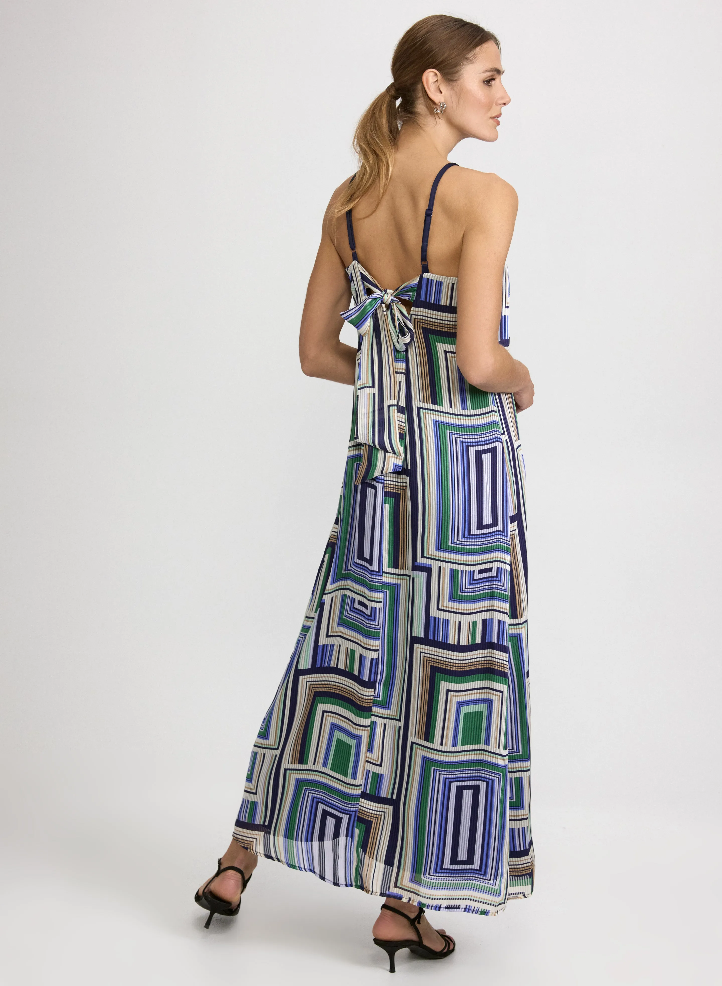 Geometric Halter Neck Dress sold by Laura product image thumbnail 3