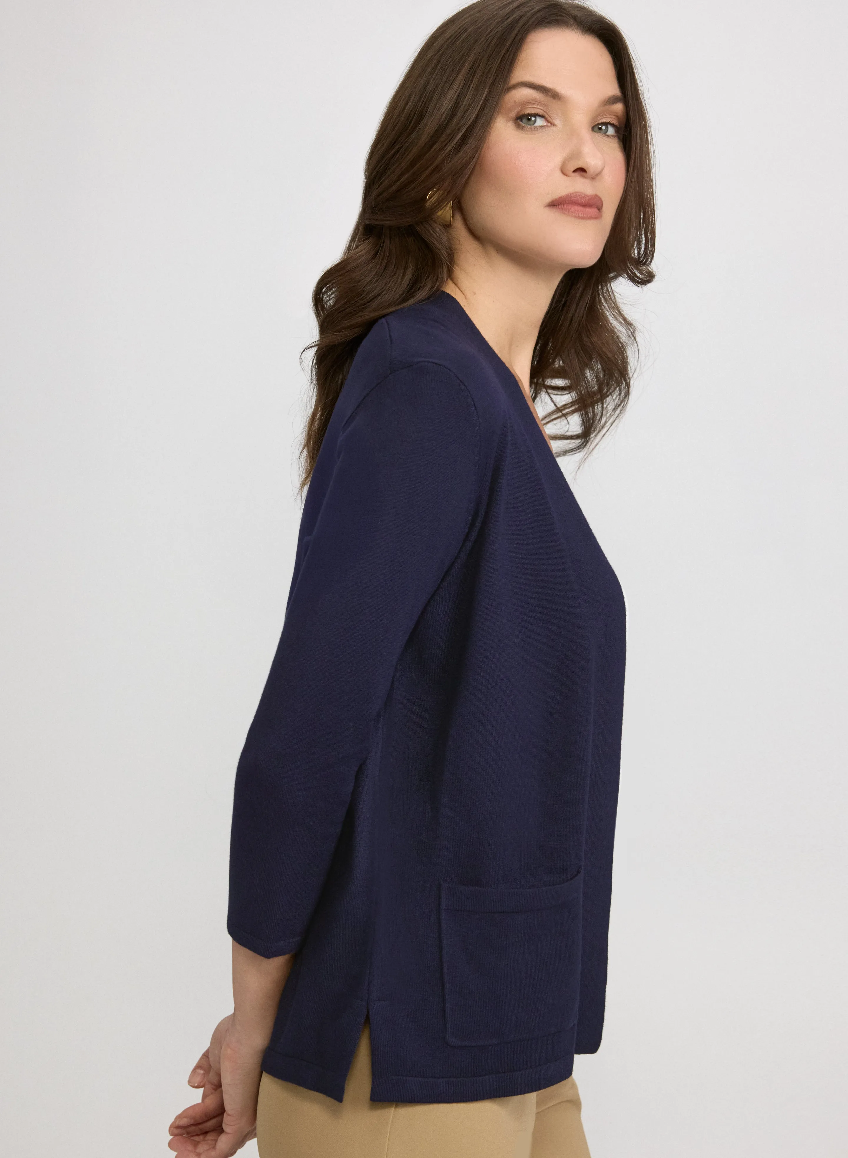 Knit Open-Front Cardigan sold by Laura product image thumbnail 2