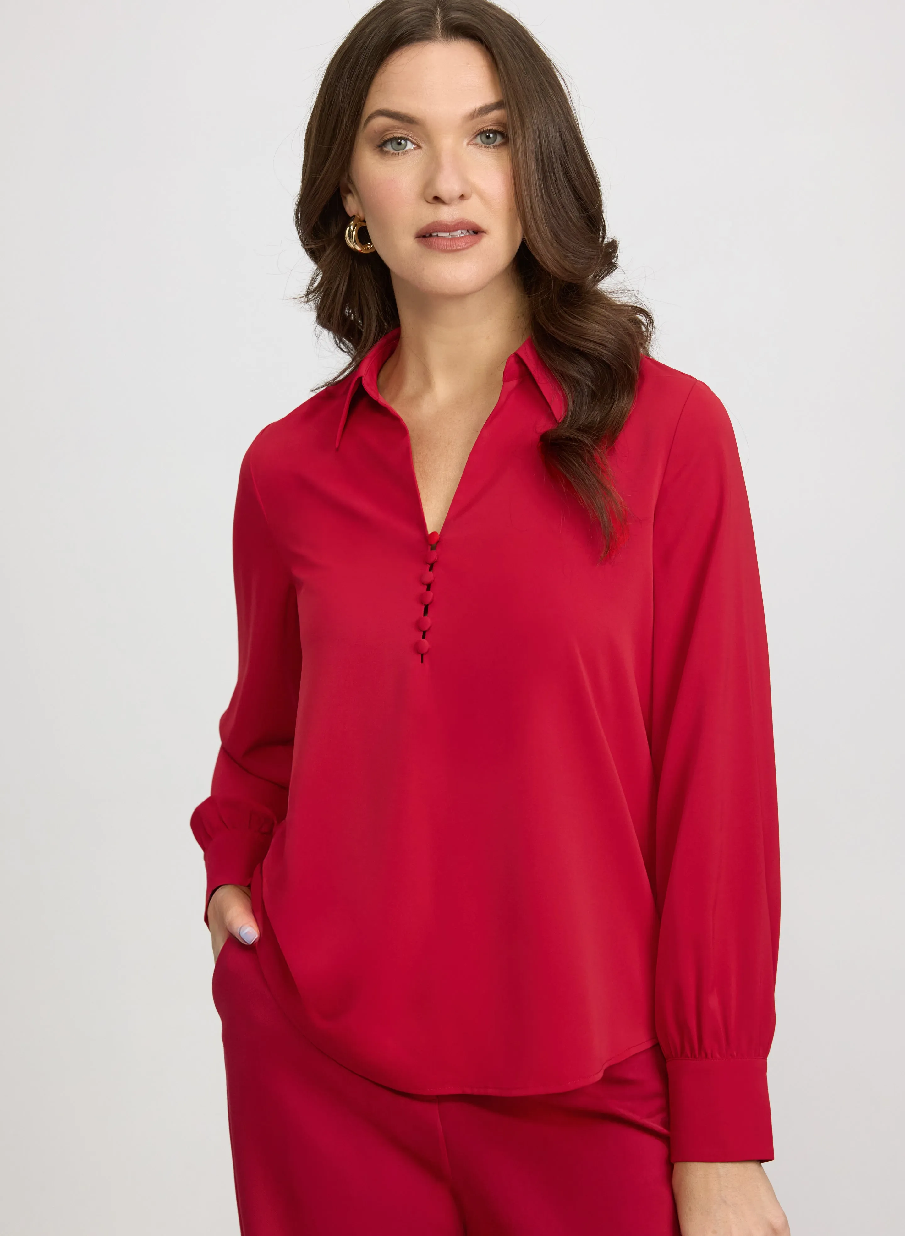 Half-Button Blouse sold by Laura product image thumbnail 5