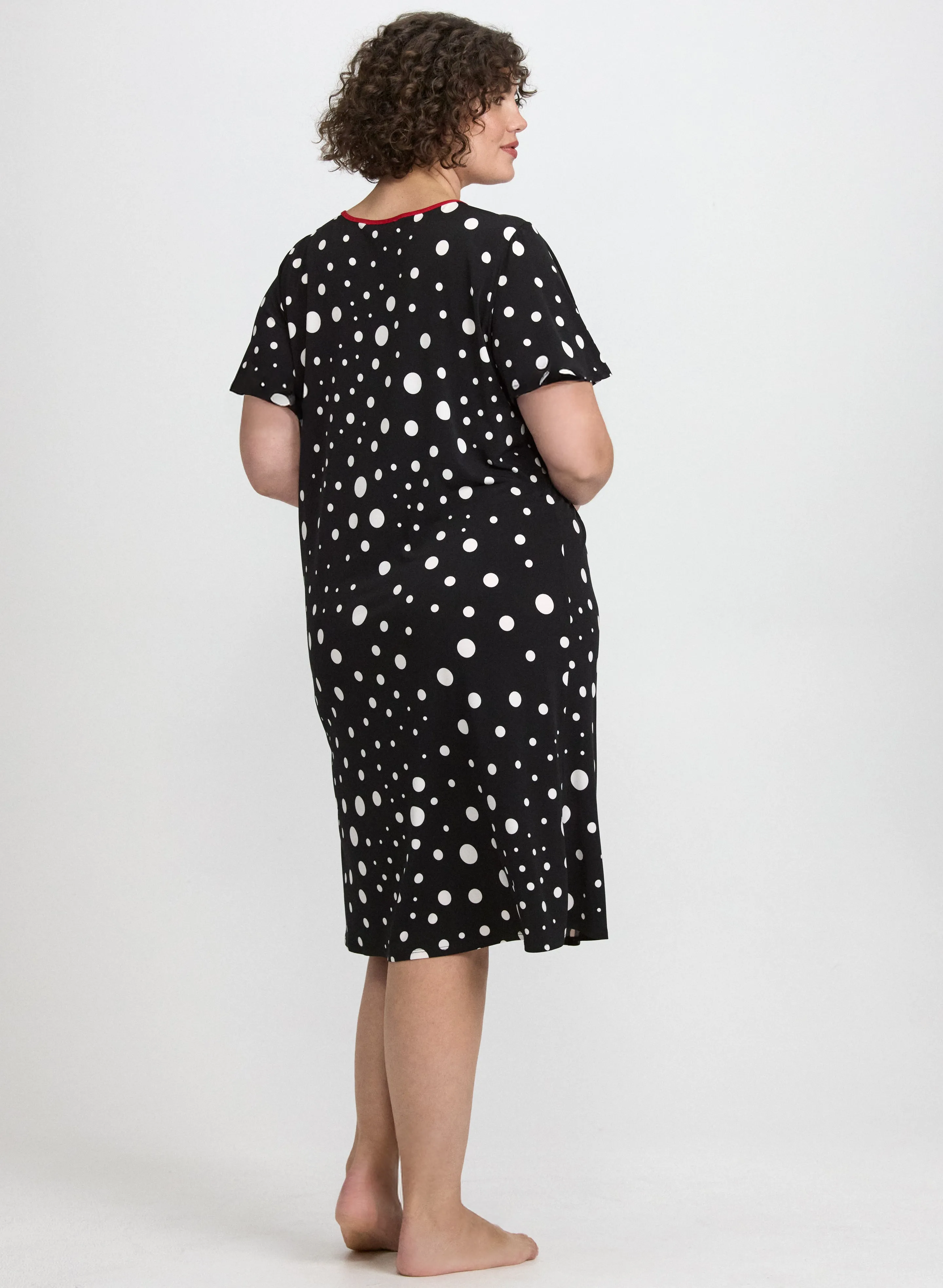 Dot Print Nightgown sold by Laura product image thumbnail 3