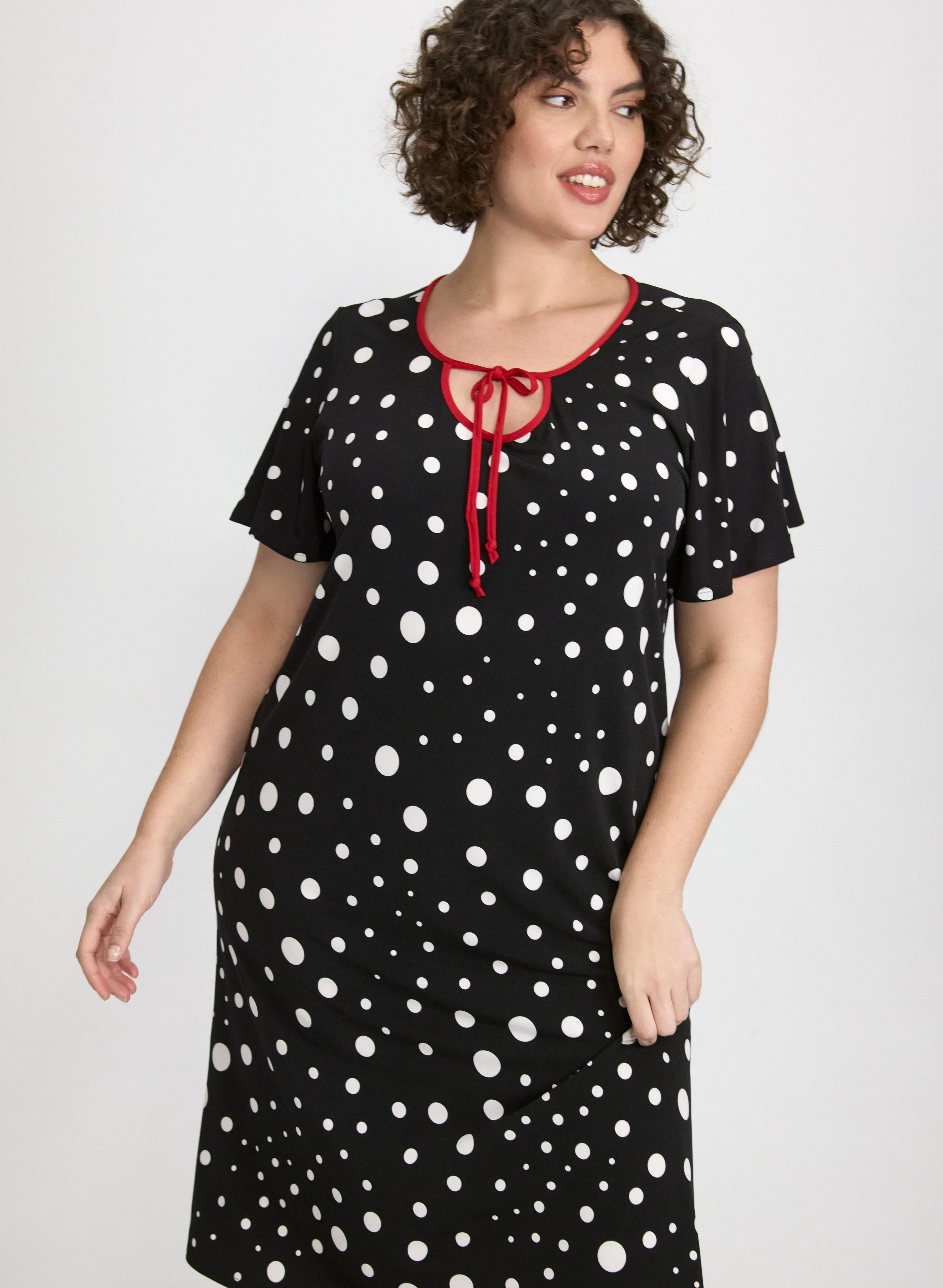 Dot Print Nightgown sold by Laura product image thumbnail 4