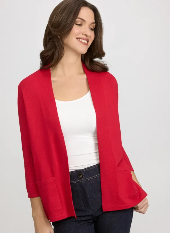 Knit Open-Front Cardigan sold by Laura