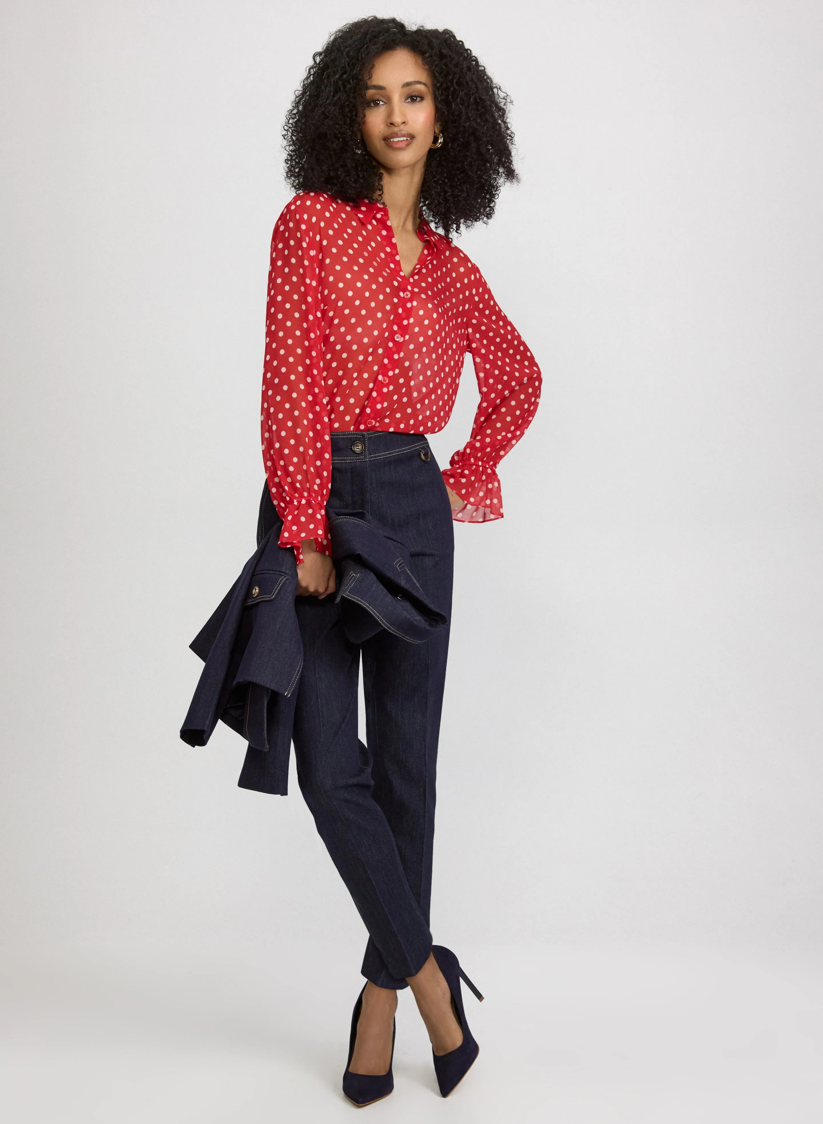 Polka Dot Print Blouse sold by Laura product image thumbnail 2