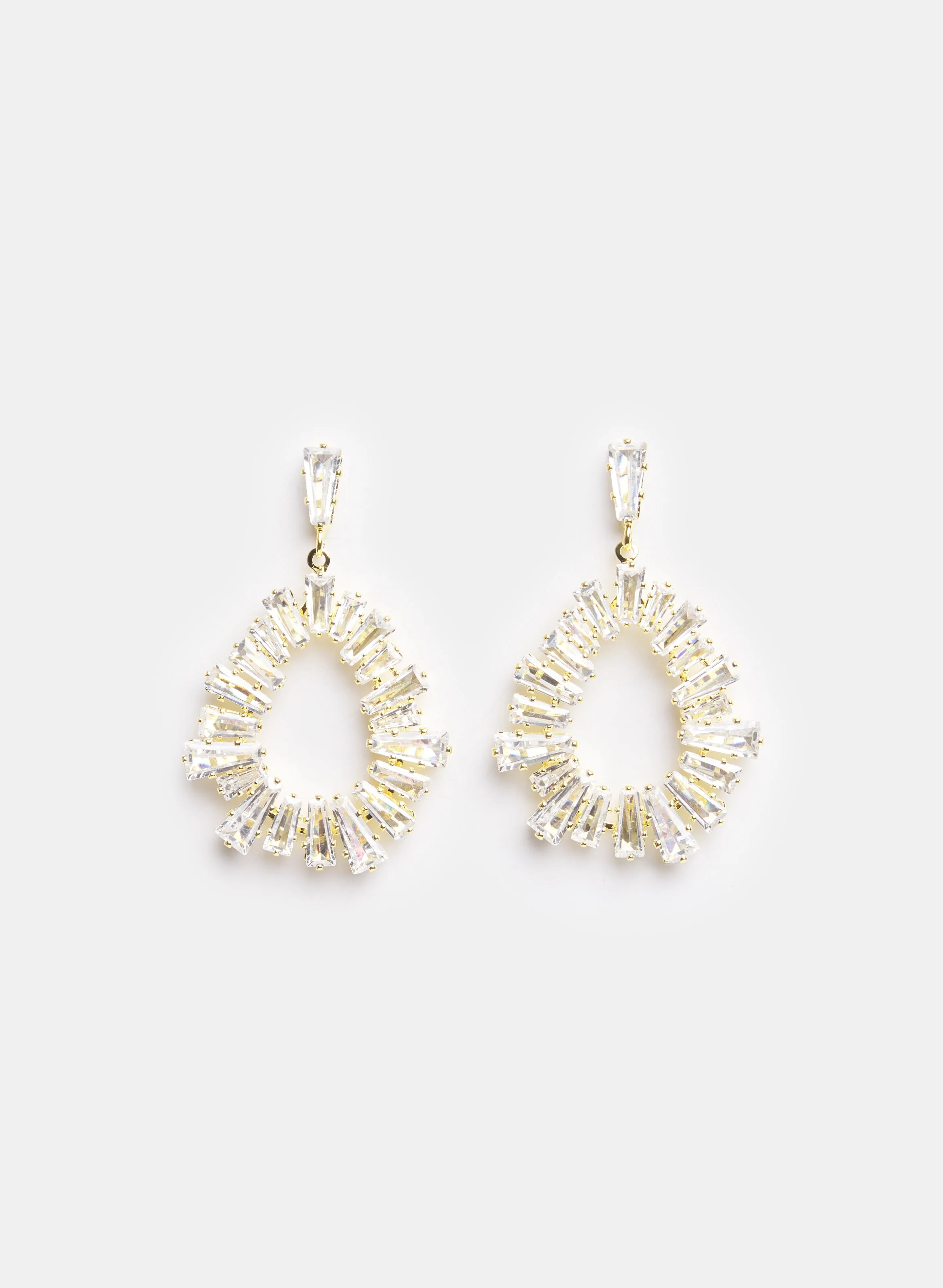 Open Baguette Earrings sold by Laura