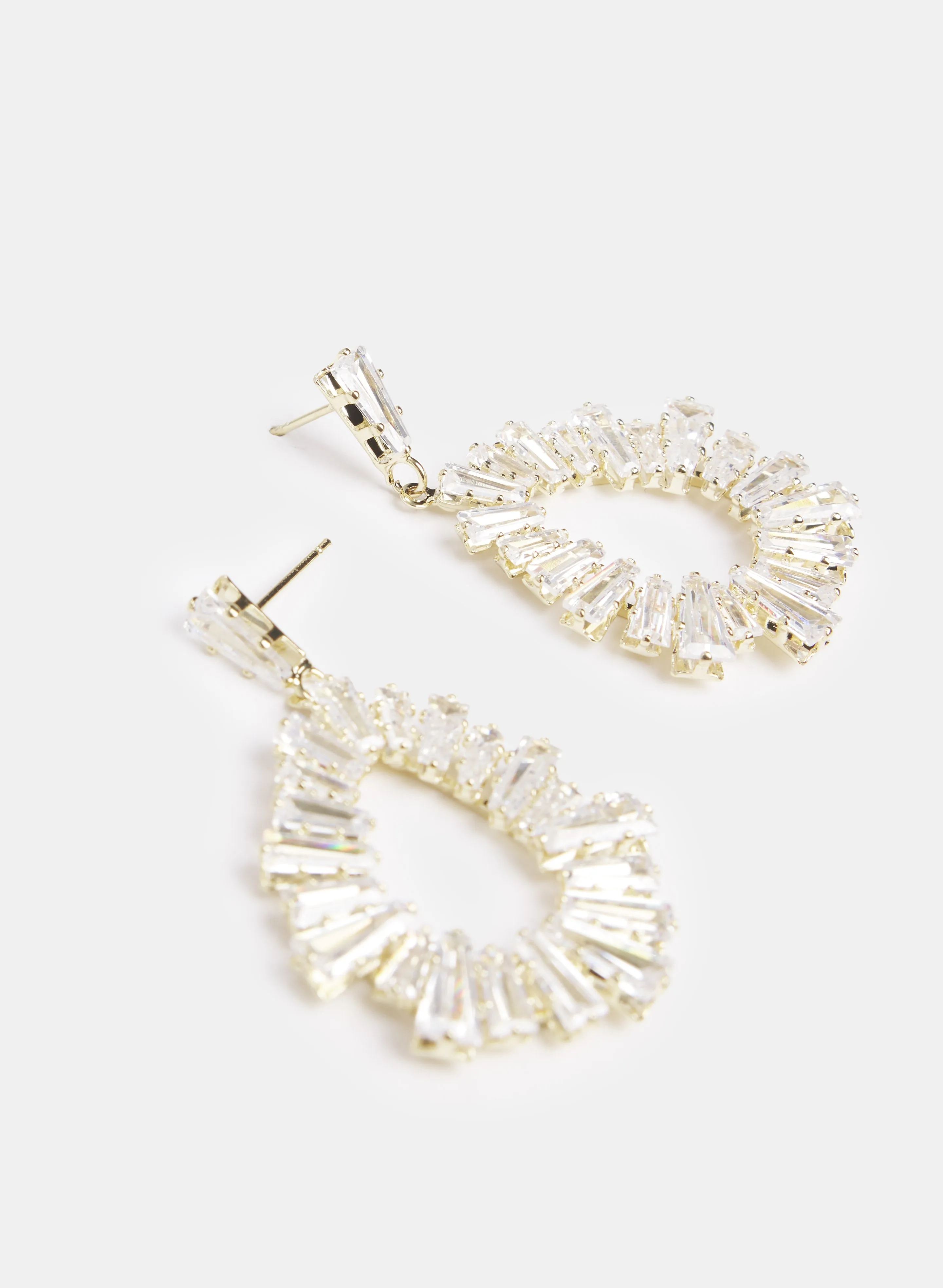 Open Baguette Earrings sold by Laura product image thumbnail 2