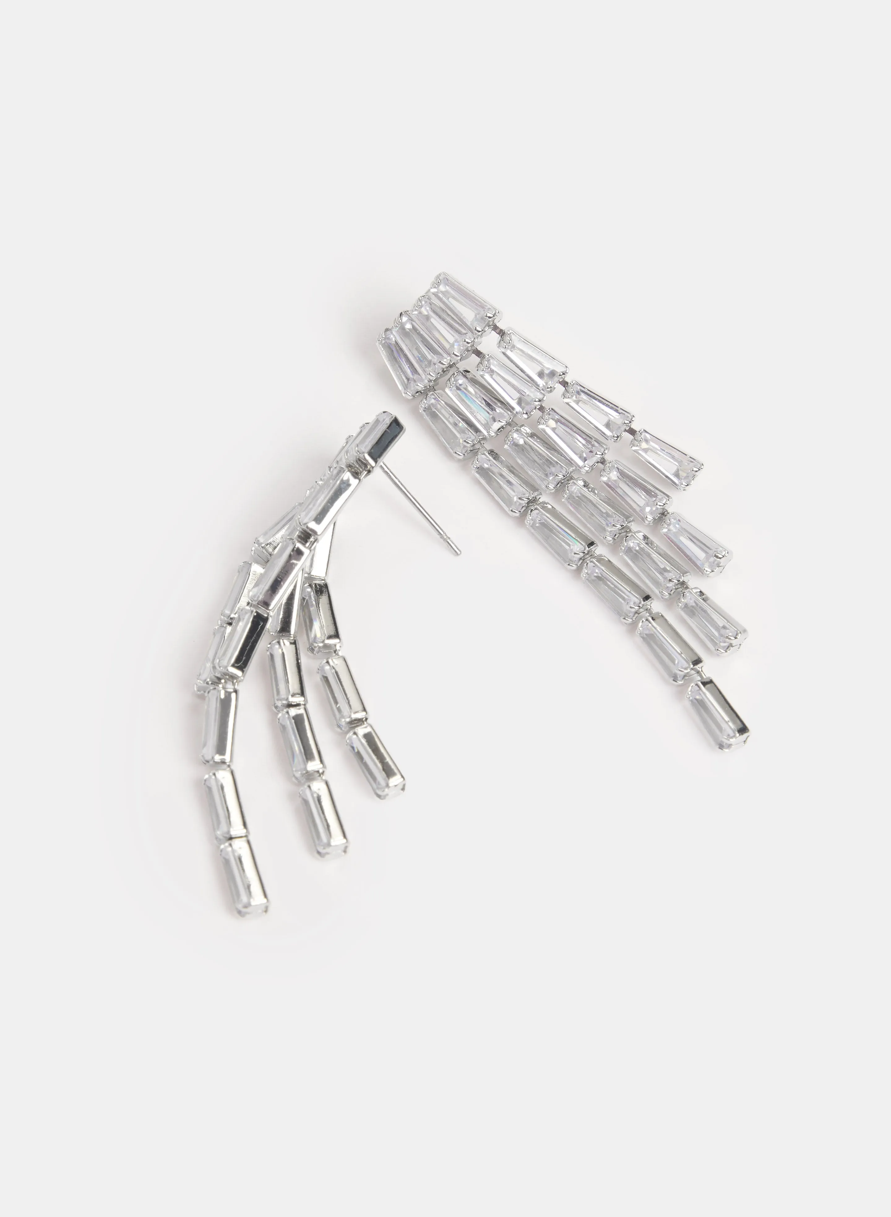 Cascading Crystal Baguette Earrings sold by Laura product image thumbnail 2